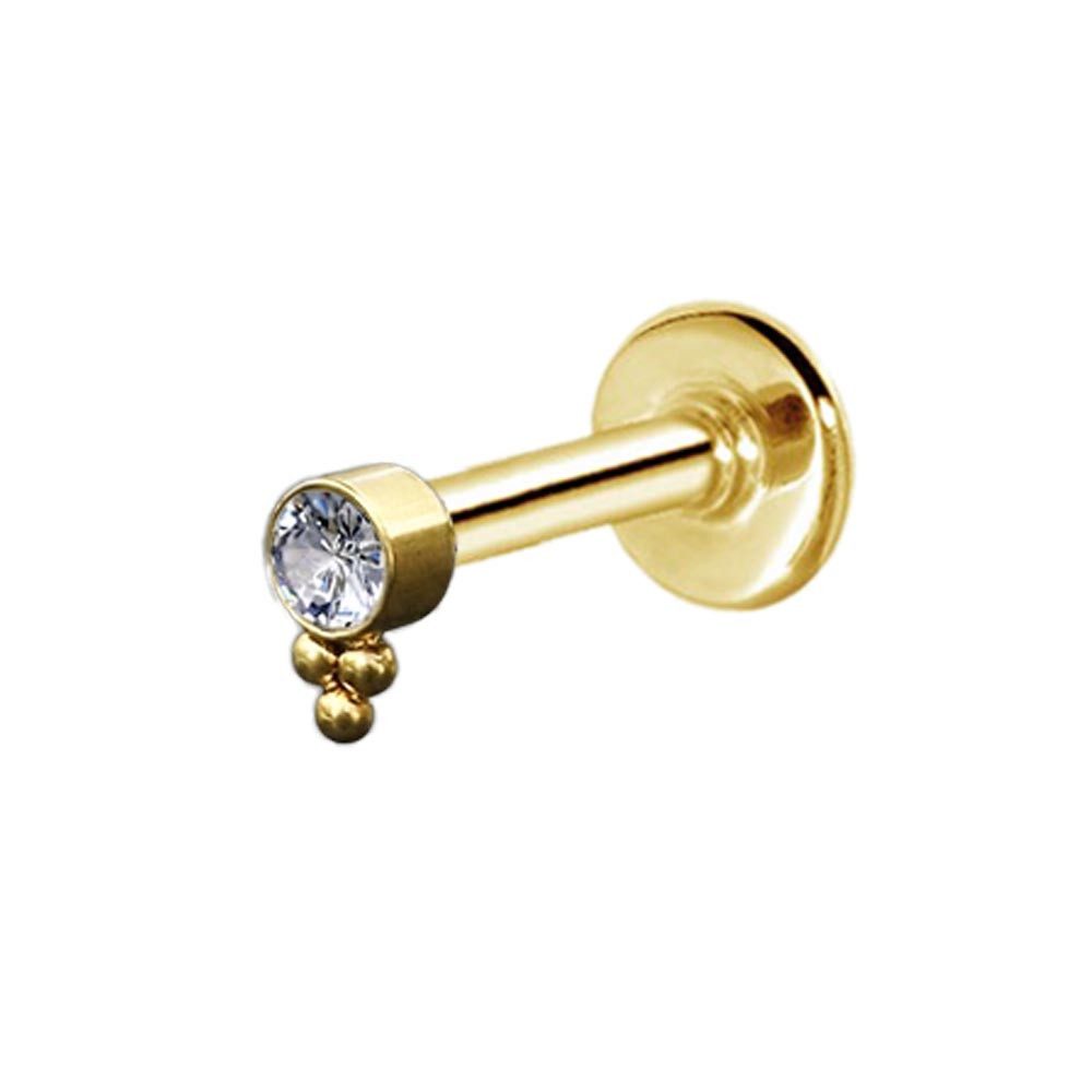 Piercing-Set 1,2mm Labret Lippen Piercing Tragus Helix Ohr Piercing Stecker