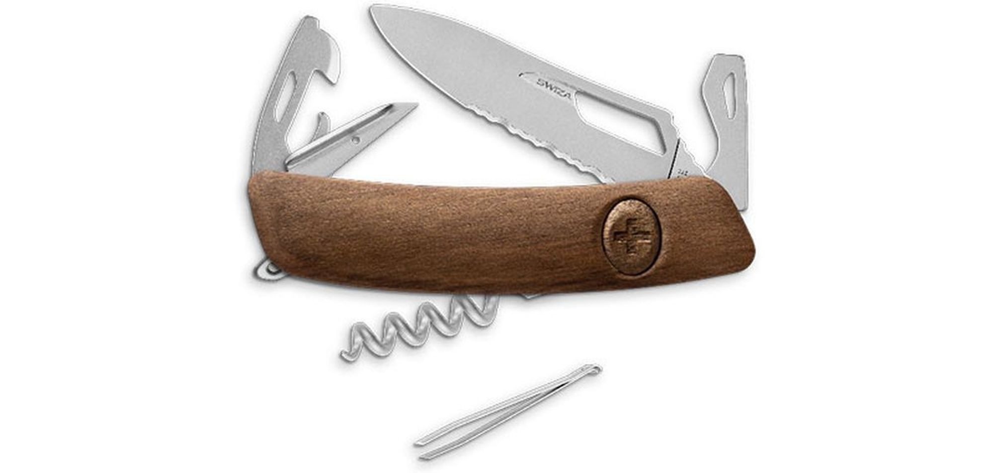 SWIZA Taschenmesser Swiza SH03 Allmatt - Nussbaum 7,5 cm