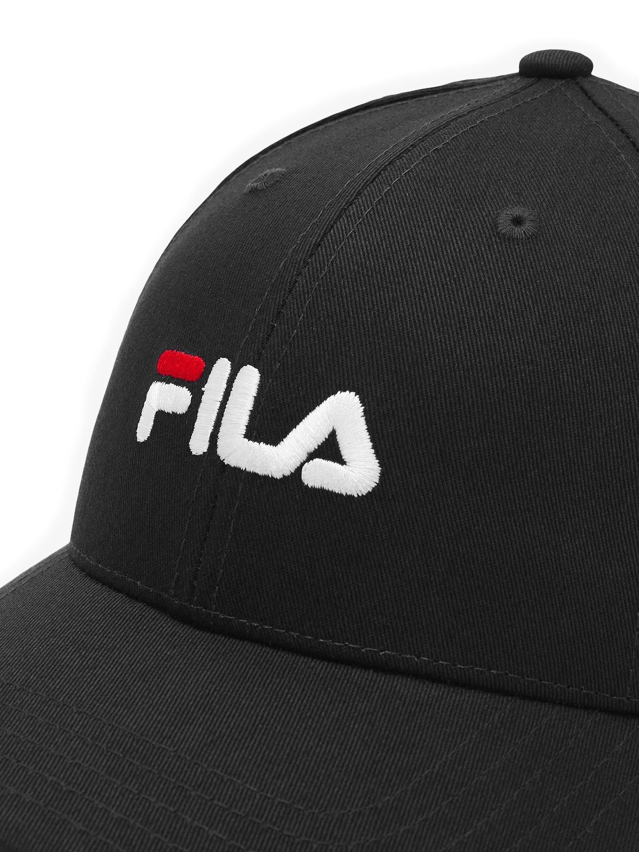 Fila Baseball Cap Unisex Kappe Mütze mit Schnalle - BERGEN DAD Schwarz