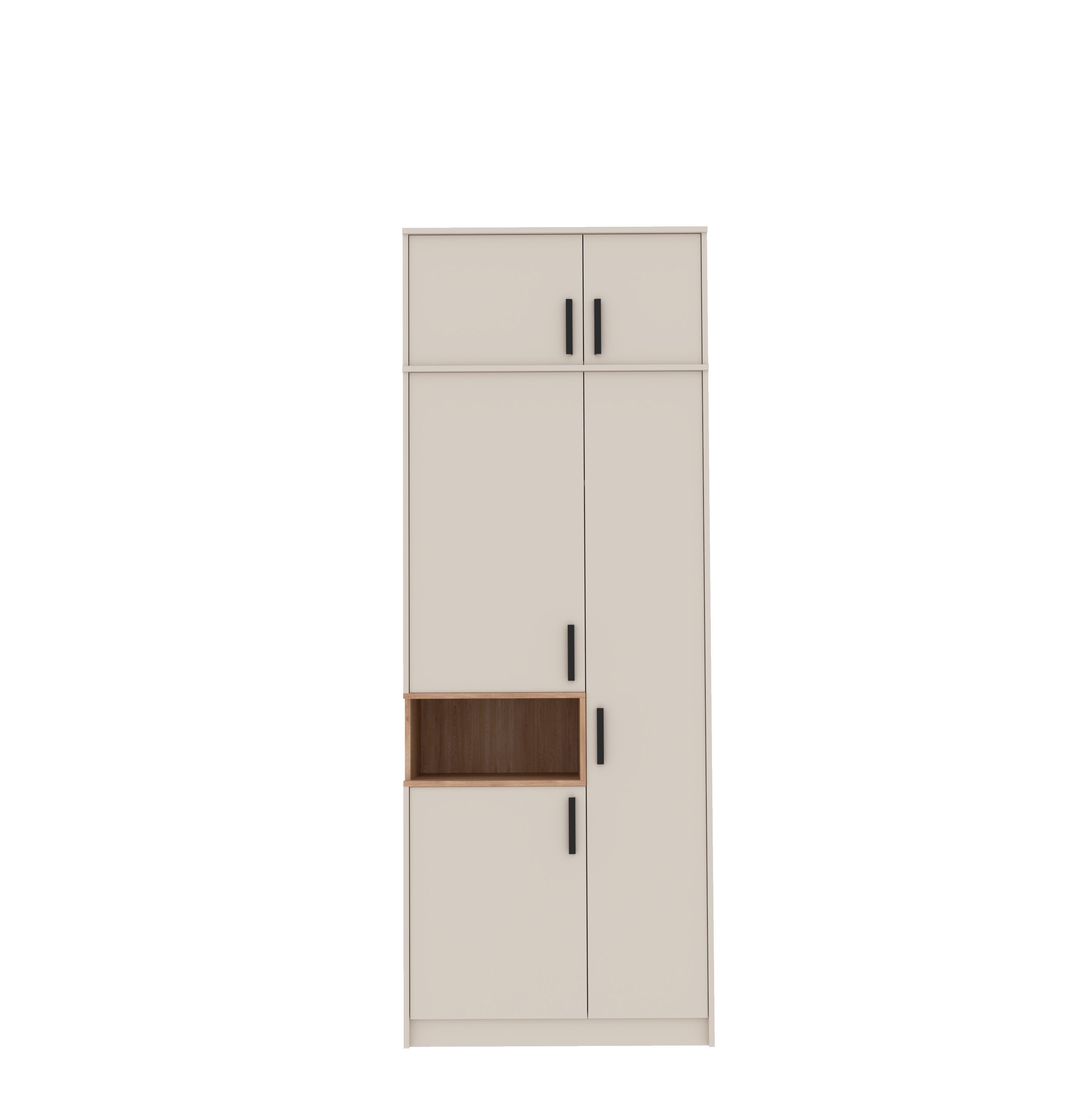 Marmex Möbel Drehtürenschrank Grant G1/18 C Kleiderschrank mit einer Kleiderstange Soft-Close-Scharniere