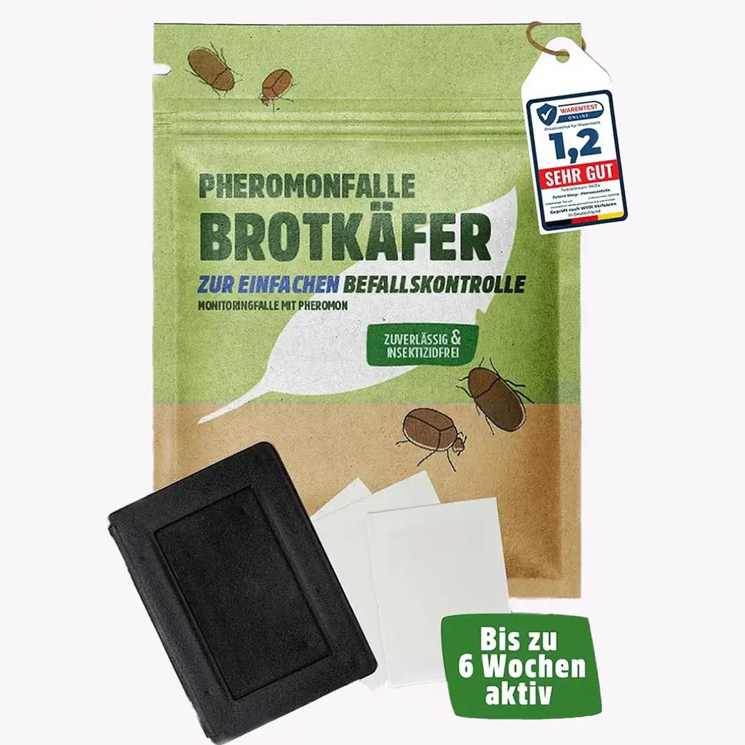 Insektenfalle Brotkäferfalle giftfreie Pheromonfalle - insektizidfrei