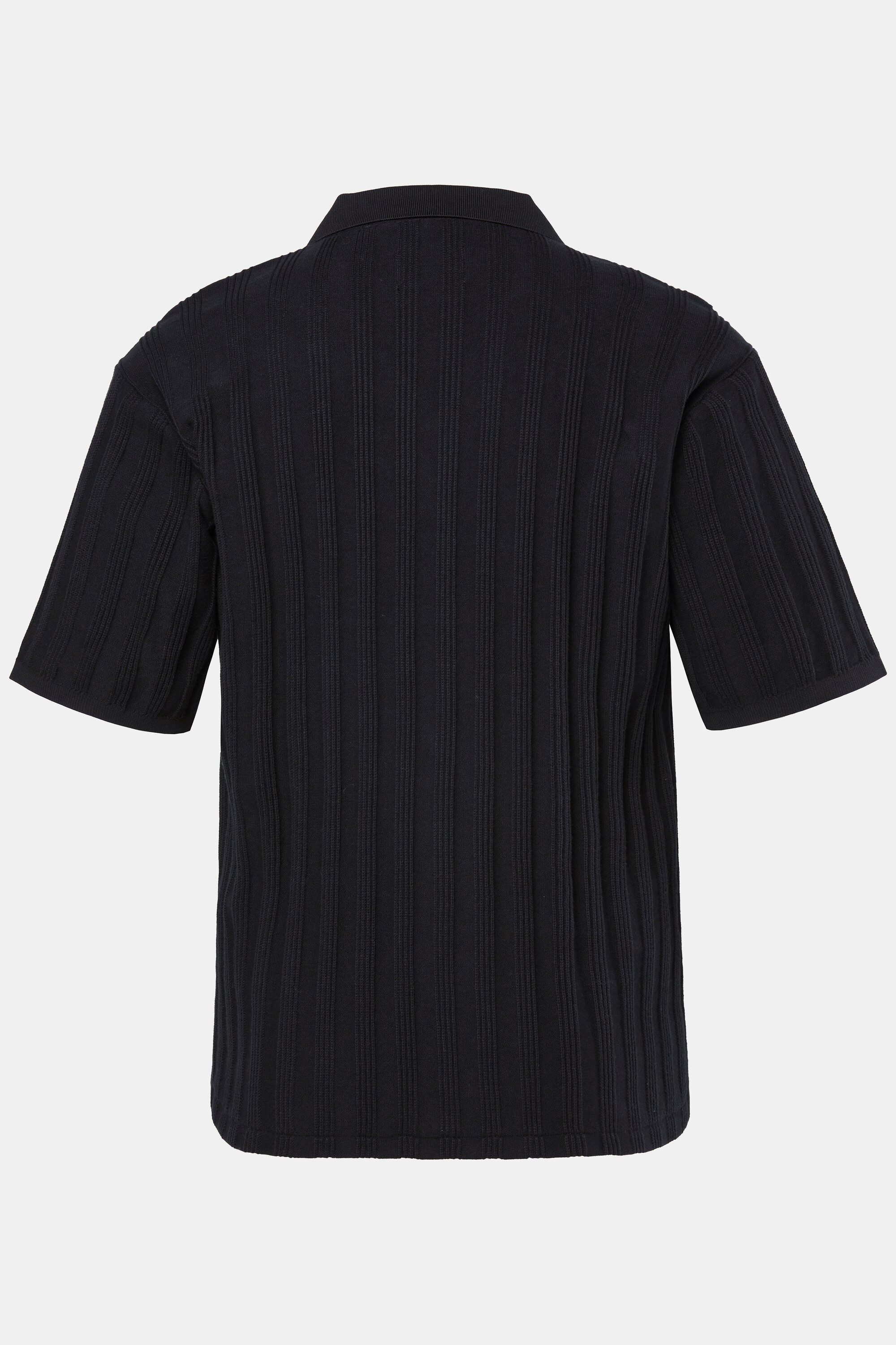 JP1880 Kurzarmhemd Strickhemd Halbarm Cuba-Kragen Cuba Fit bis 7 XL