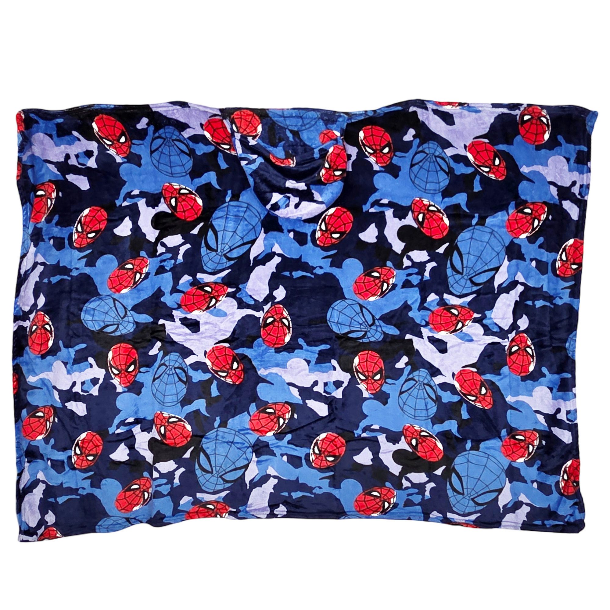 Wohndecke Spider-Man Flanell Decke XL - Warme Kuscheldecke mit Kapuze, MARVEL, 120x150 cm