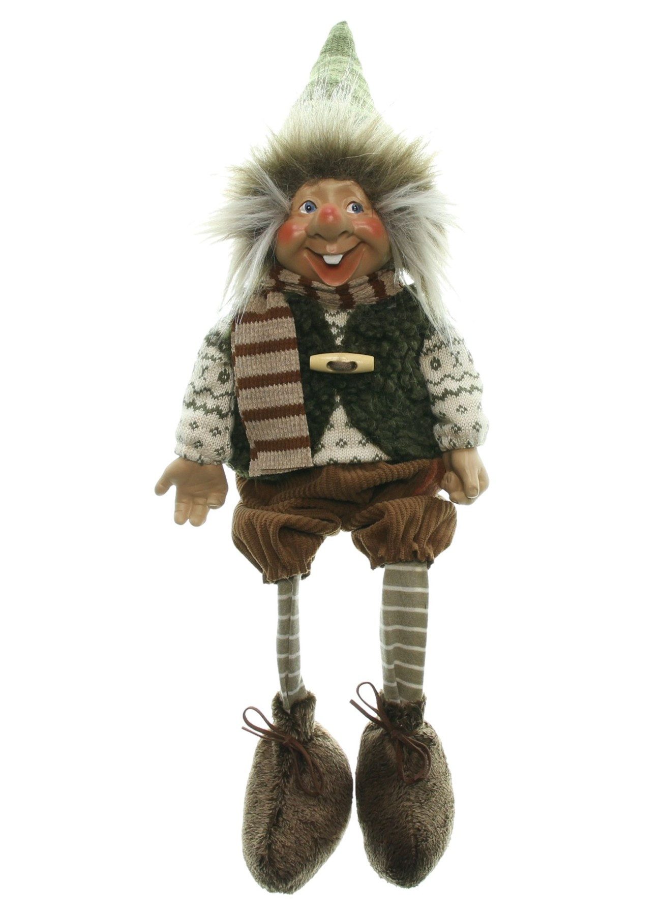 Dekoleidenschaft Wichtel Kantenhocker 50 cm hoch, Dekowichtel mit Schlenker günstig online kaufen