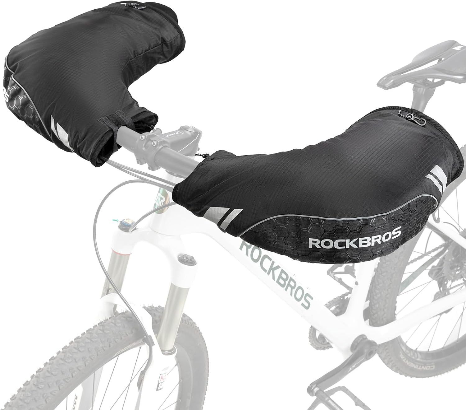 ROCKBROS Daunenbettdecke Lenkerhandschuhe für Zweirad, winddicht und wasserabweisend