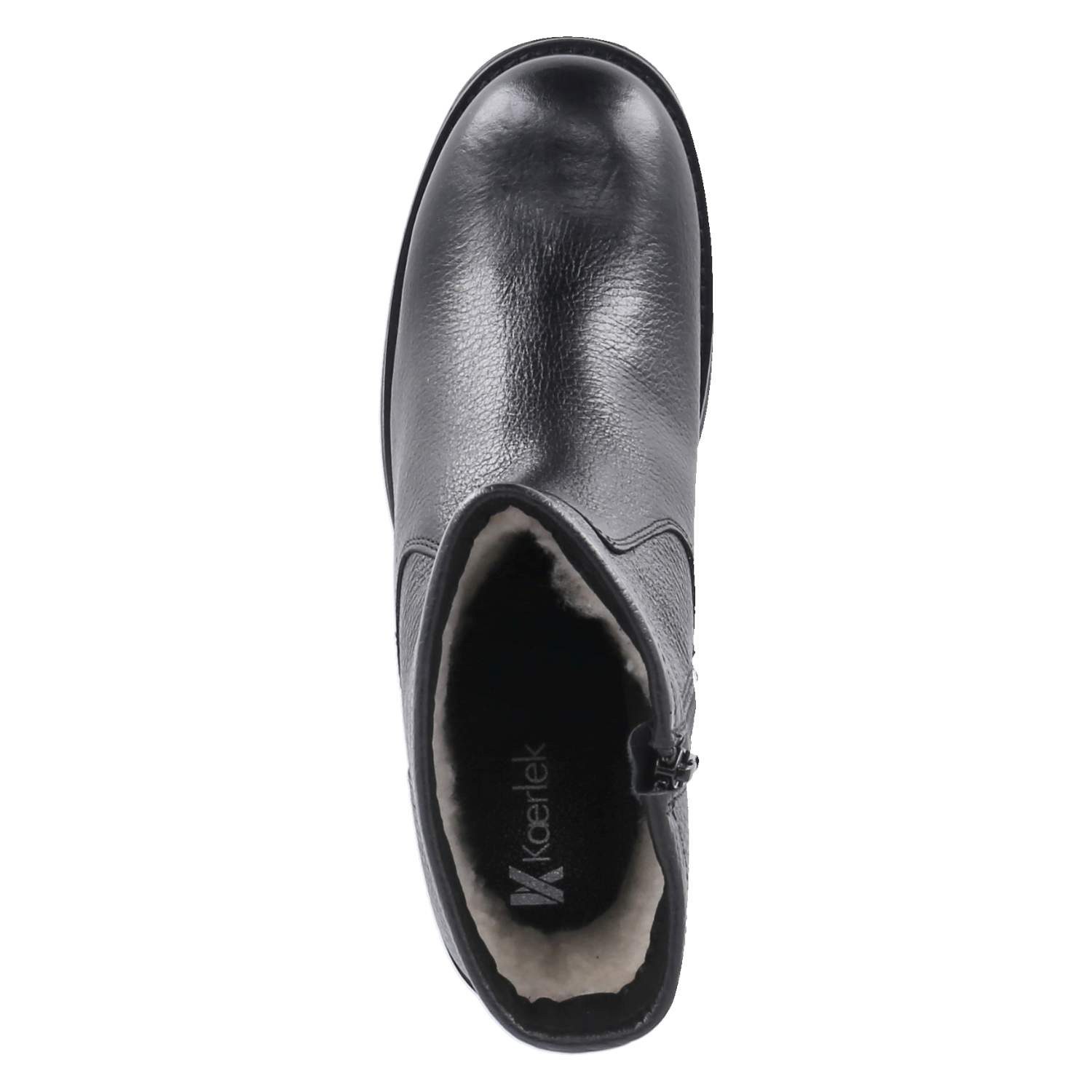 Kaerlek Kaerlek Ellis-17 Black Damen Glattleder schwarz Winterstiefel