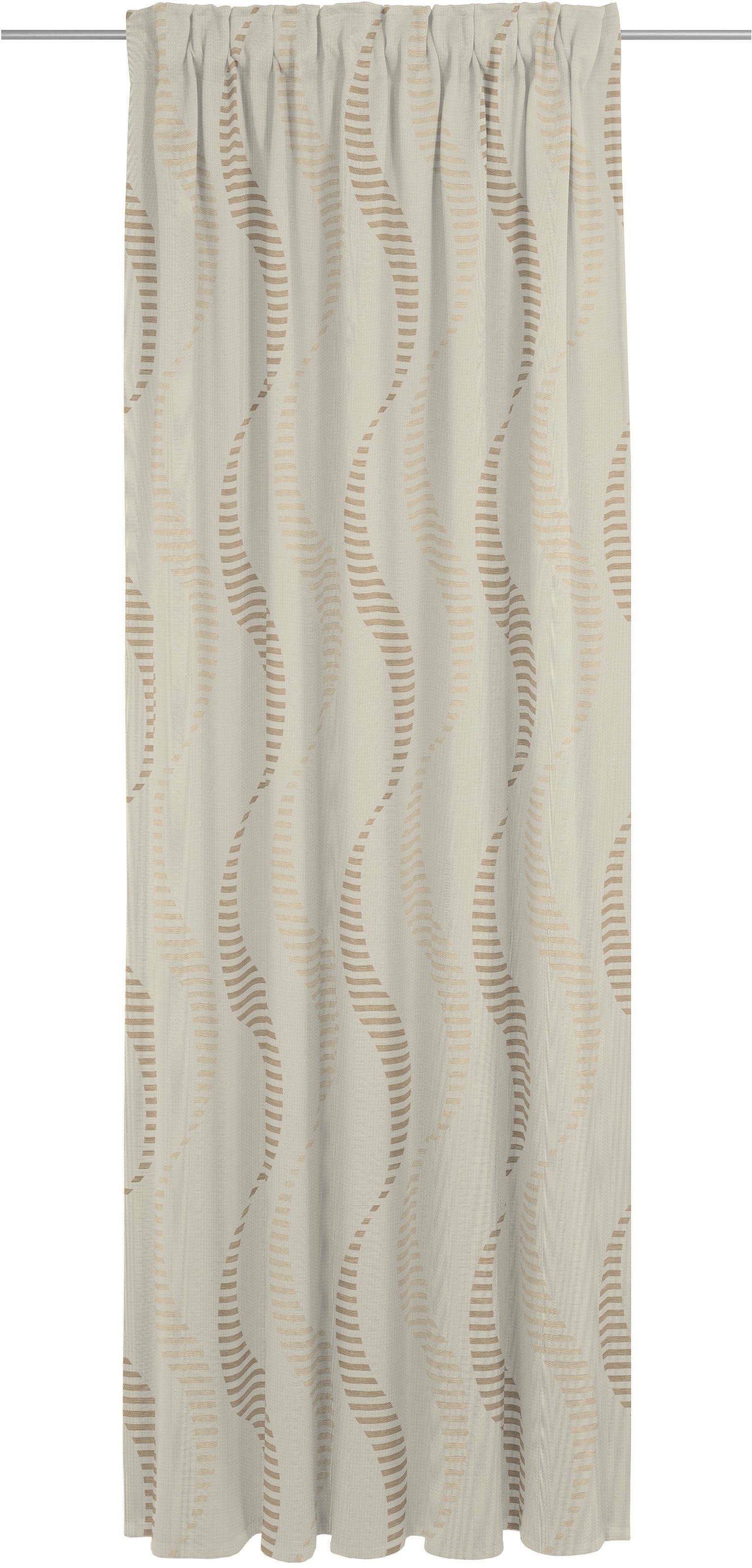 Vorhang Lupara, (1 Multifunktionsband blickdicht, Jacquard beige St), Wirth