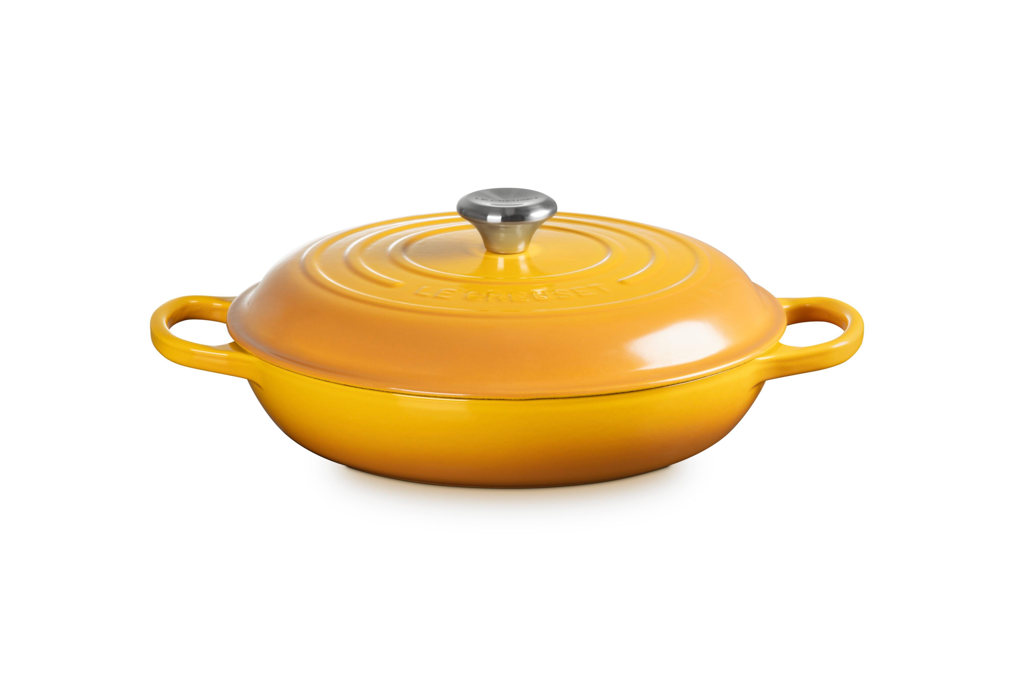 LE CREUSET Bratentopf Gourmet-Profitopf, Gusseisen, Ø 30 cm, 6,7 l, 5,56 kg, Nectar, 21180306724430