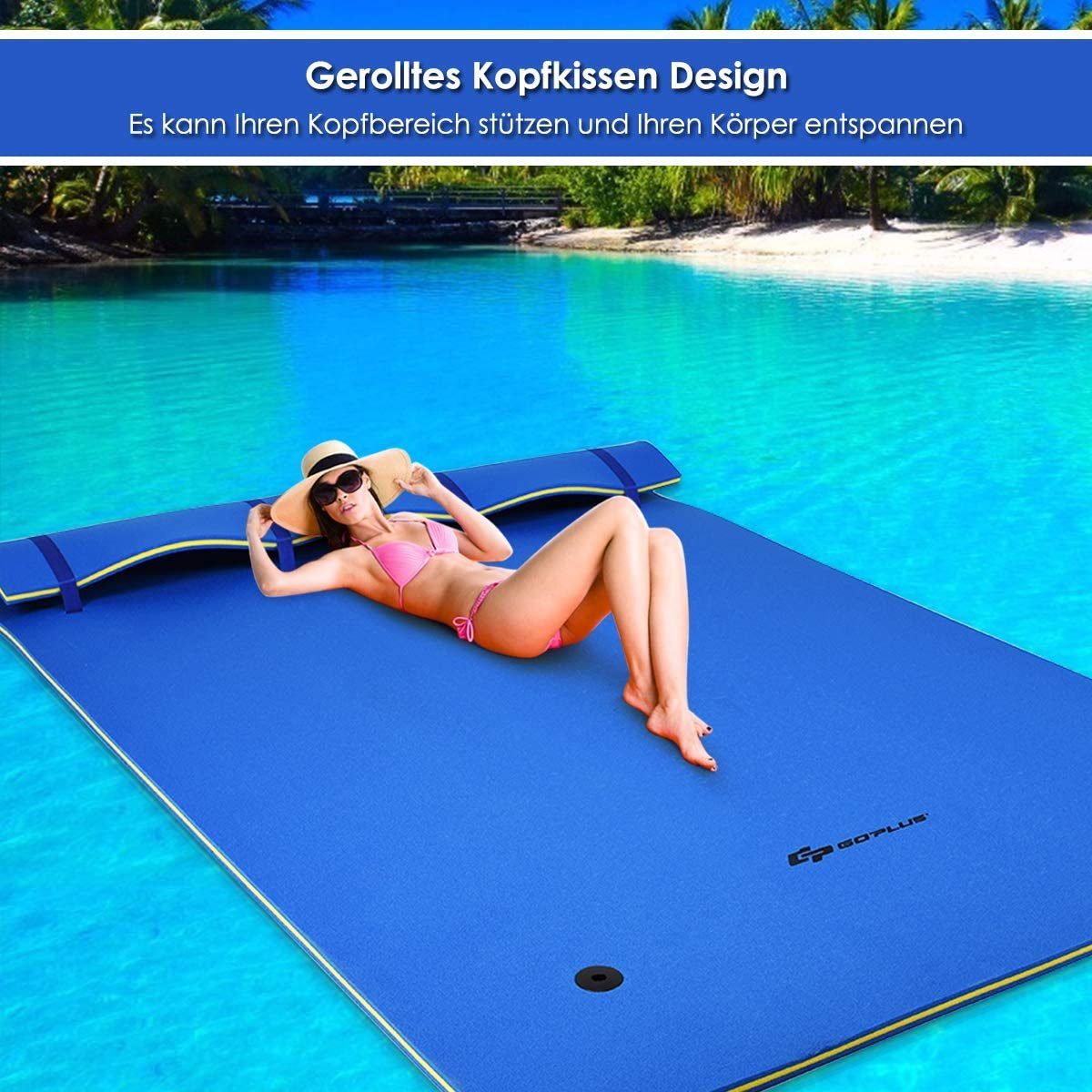 Hunde Schlauchboot Schwimminsel - Leichte Schwimmmatte Für Garten & See