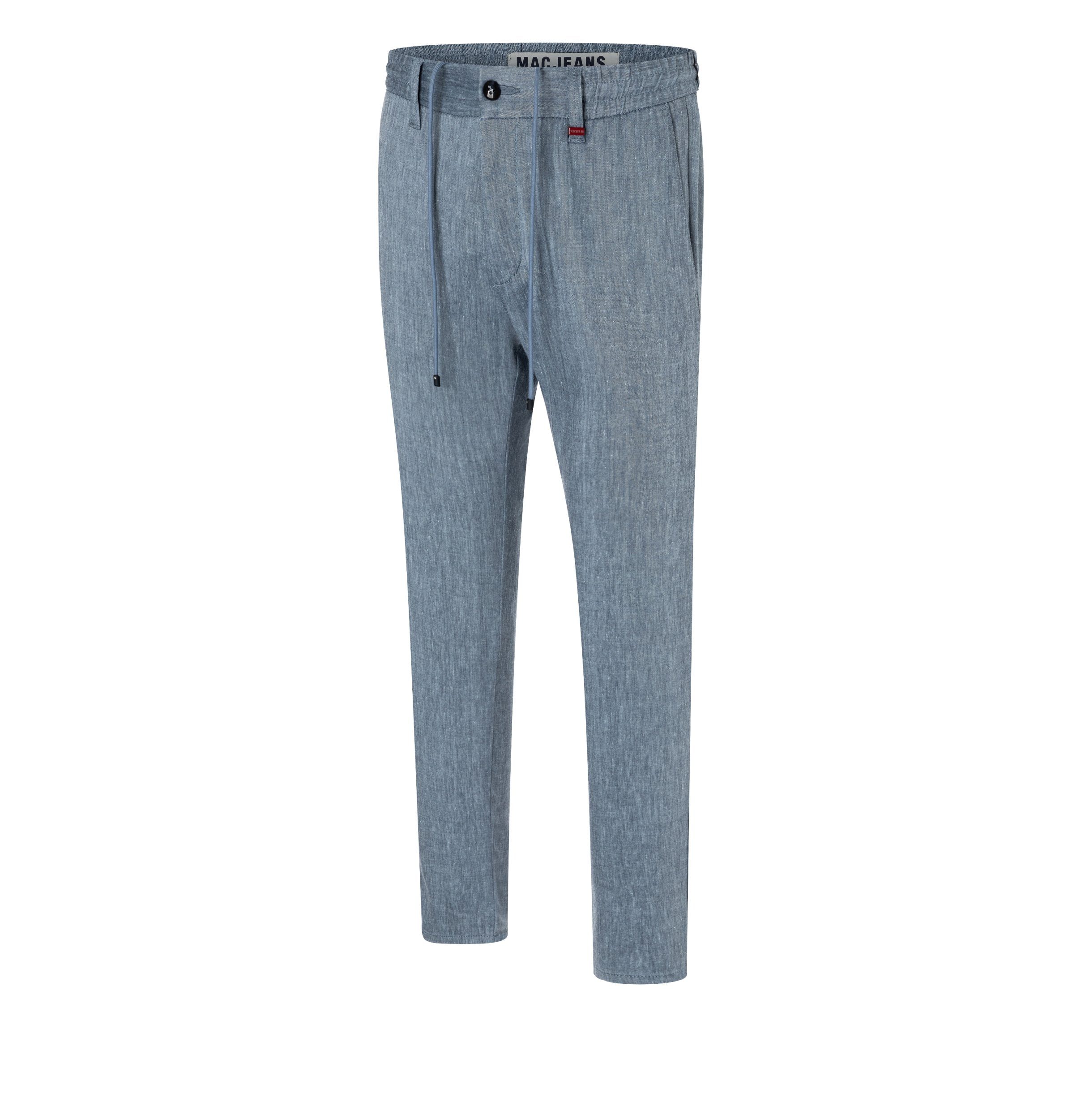 - Linen JEANS Blau MAC 5-Pocket-Jeans Lennox Stretch Sport,