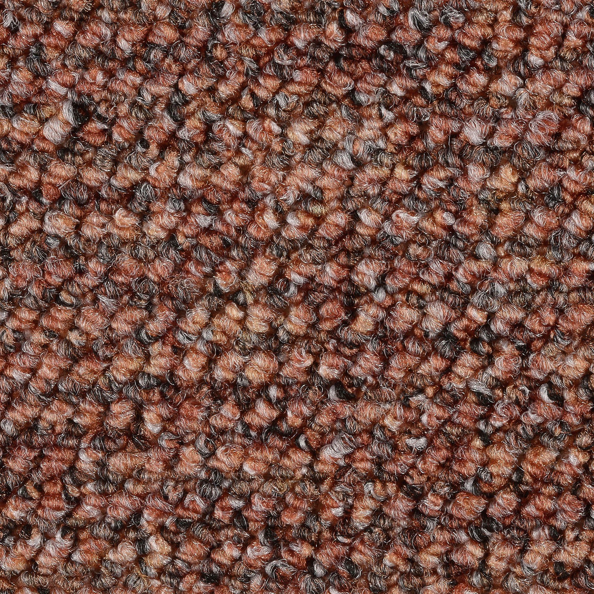 Teppichboden Schlingenteppich Aragosta, Bodenmeister, rechteckig, Höhe: 7 mm, Wohnzimmer, Schlafzimmer, Kinderzimmer, Breite 400/500 cm orange rot