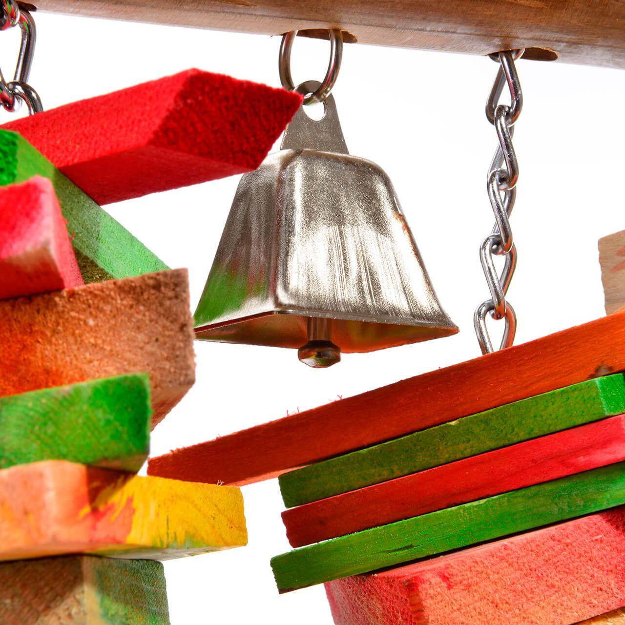Happy Bird Tier-Intelligenzspielzeug Papageienspielzeug Jumbo-Bamboo XXL, Gigantisches Holzspielzeug