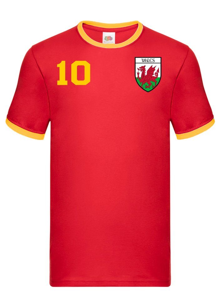 Meister Trikot Wales Fußball WM Brownie & England Sport T-Shirt Blondie Kingdom United EM Europa