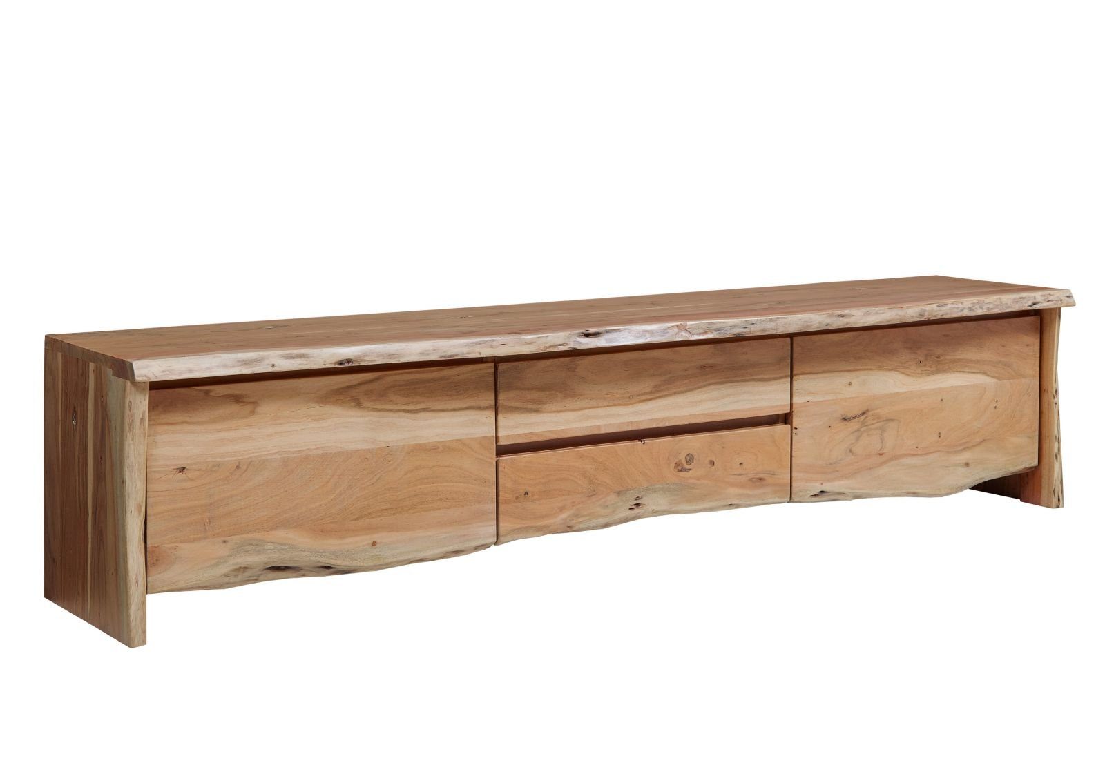 Massivmoebel24 TV-Board (TV-Board Akazie 220x45x50 natur günstig online kaufen