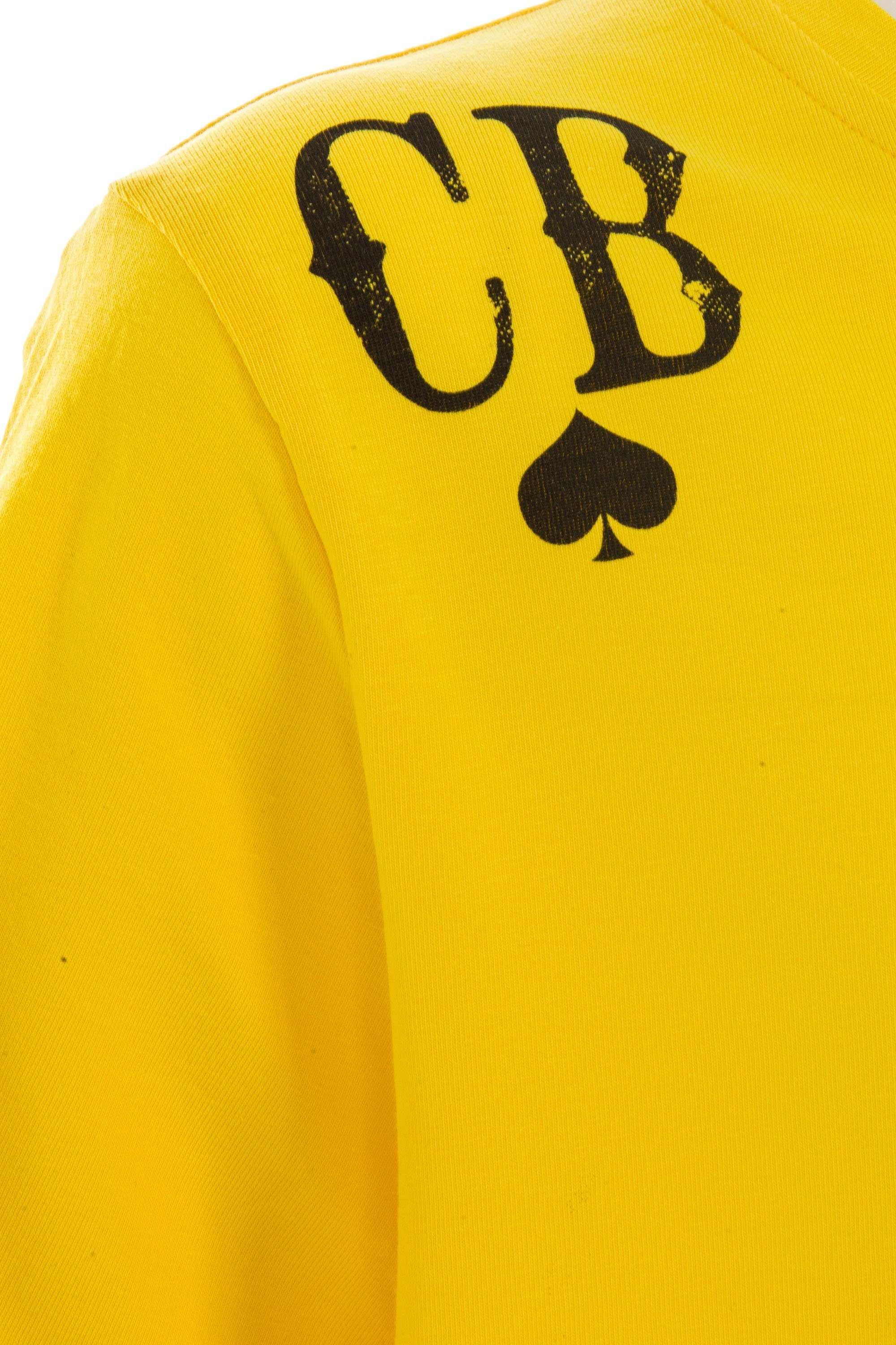 Print & mit gelb-schwarz coolem Baxx T-Shirt Cipo