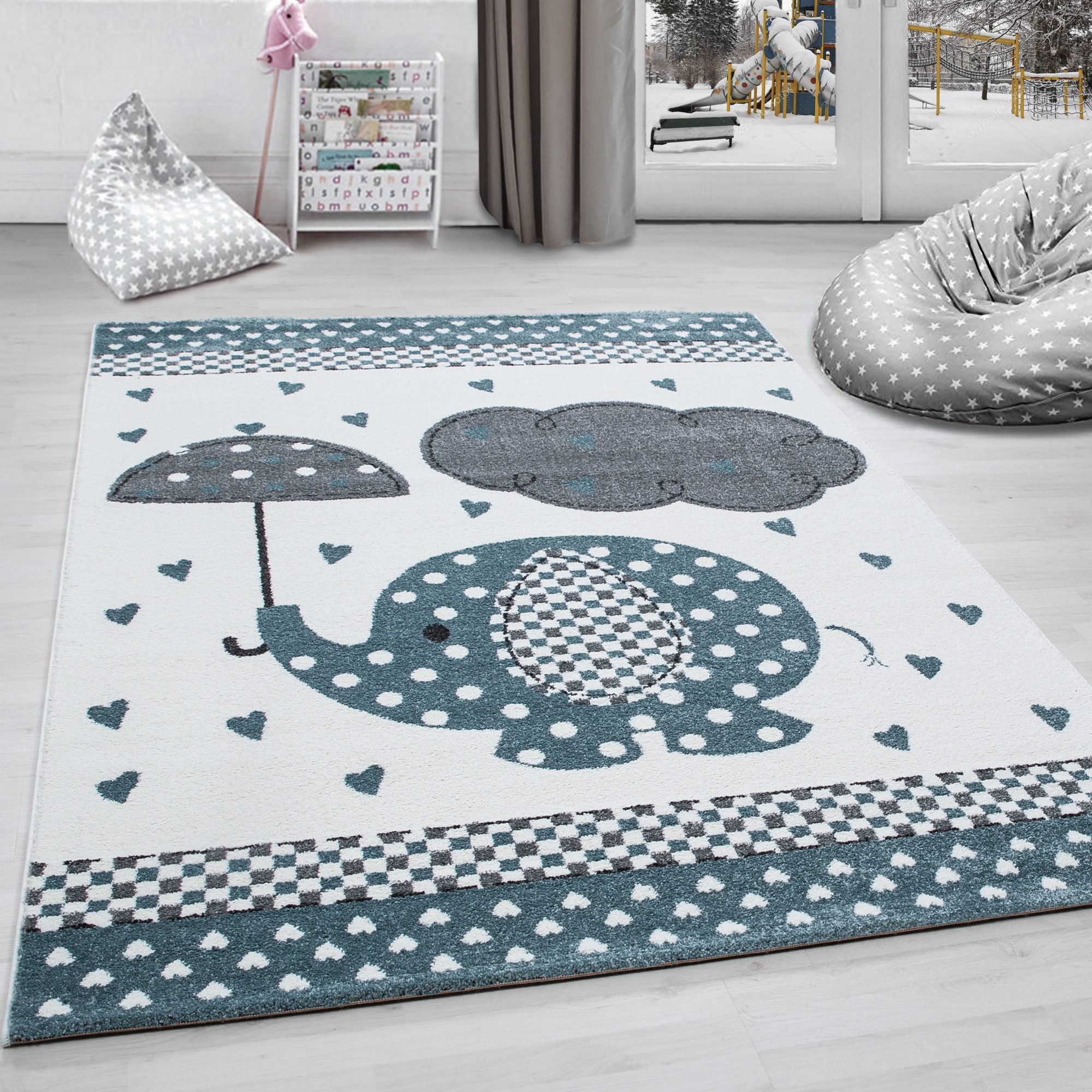 Carpettex Kinderteppich Elefant-Design, Läufer, Höhe: 11 günstig online kaufen