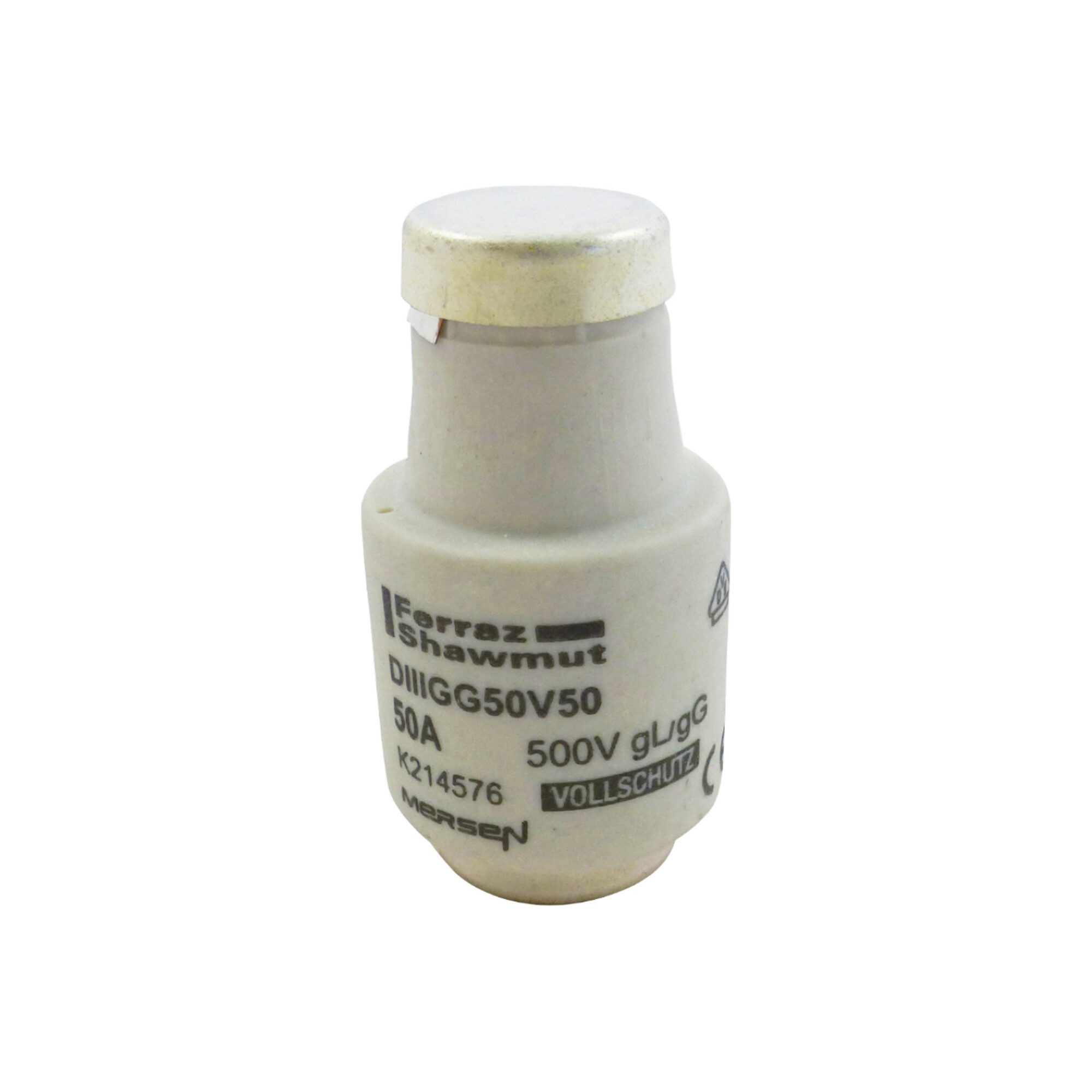 MERSEN Sicherungsmutter Mersen D-Sicherungseinsatz DIII gG 50A/500V DIIIGG50V50