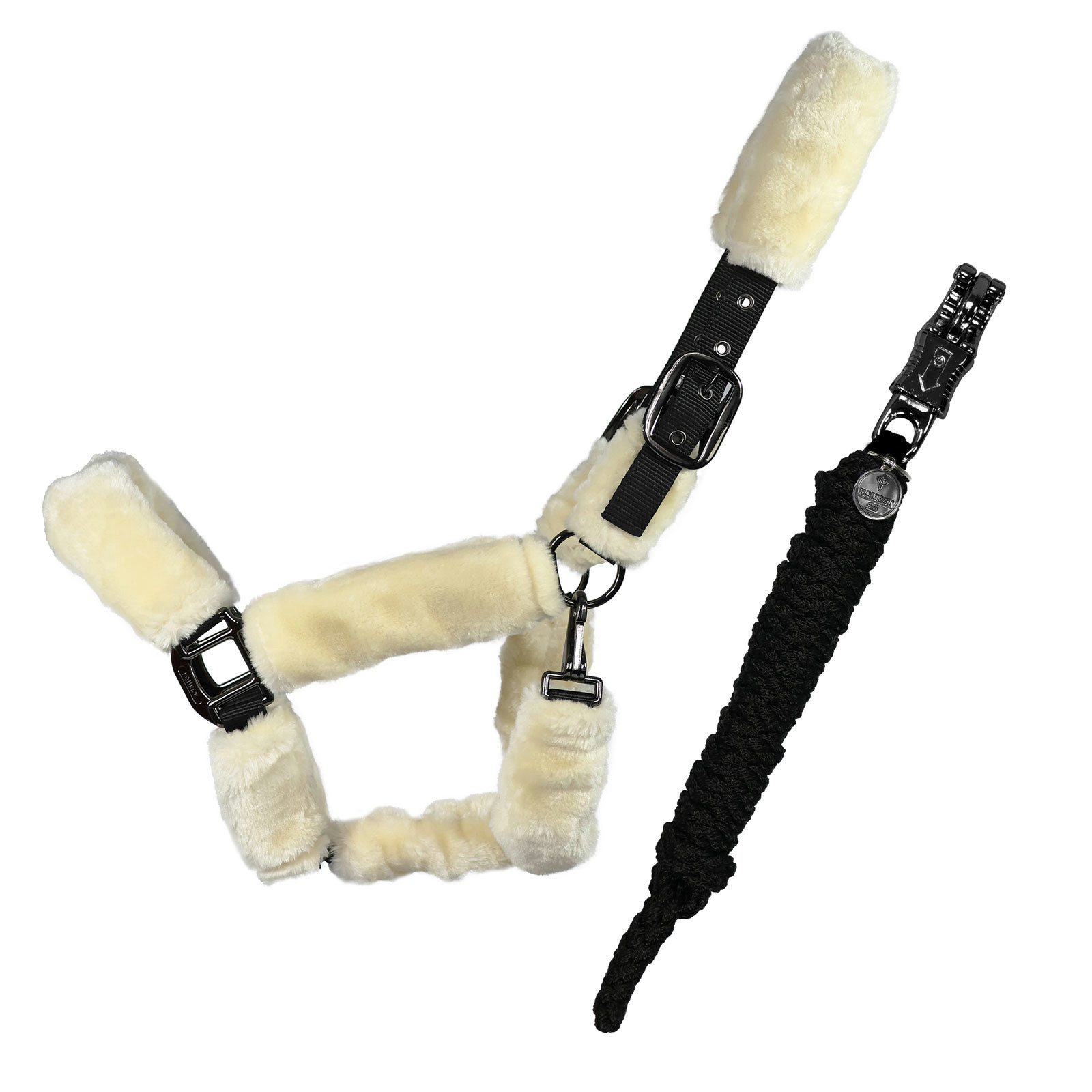 EQuest Кобура Кобура Comfort für Pferde mit Führstrick, schwarz, S / Pony, Polypropylen, Polyester