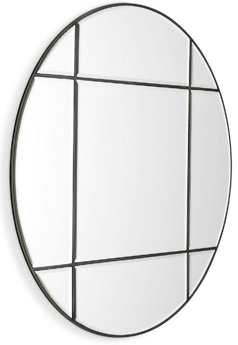 Spiegel - cm Wohnzimmer Garderoben 110 - - Spiegel Luxus Casa Runder Spiegel - Spiegel Wandspiegel Ø Padrino Qualität Luxus Bronzefarben
