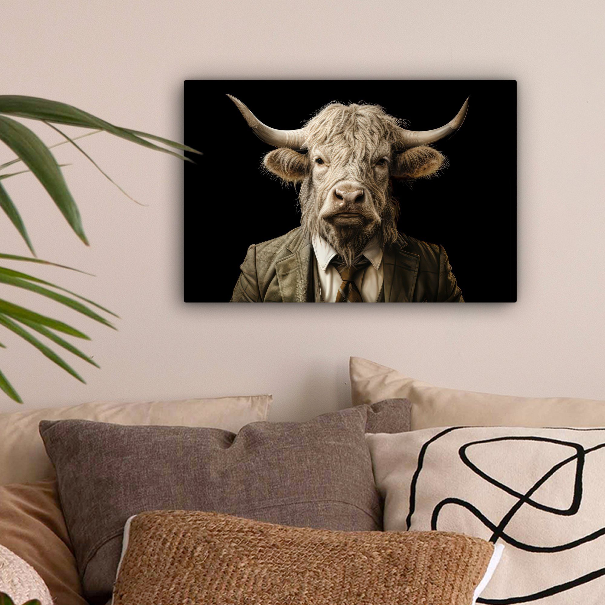 OneMillionCanvasses® Leinwandbild Schottischer Hochländer - Porträt günstig online kaufen