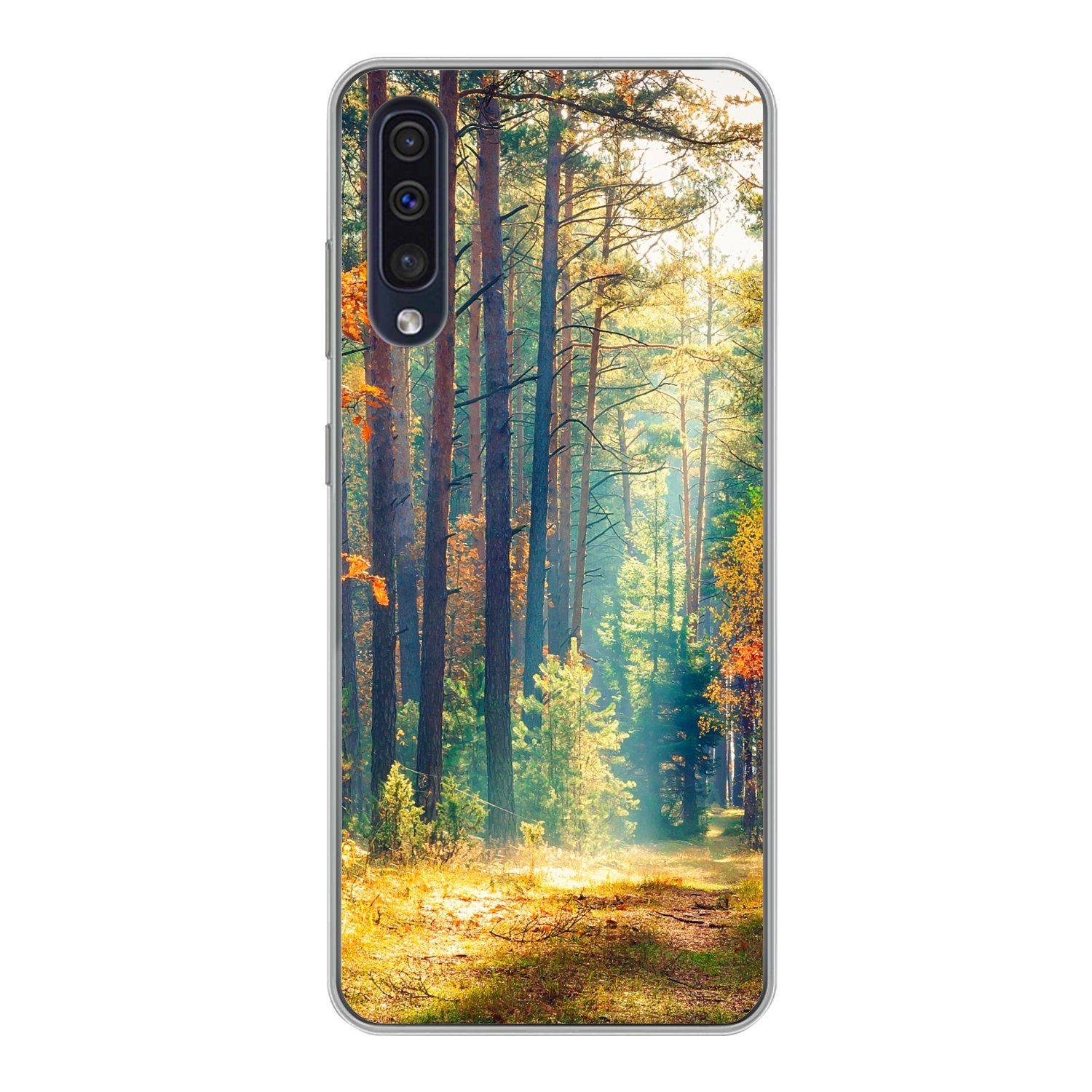 Handyhülle für Samsung Galaxy A30s Wald - Sonne - Natur - Herbst