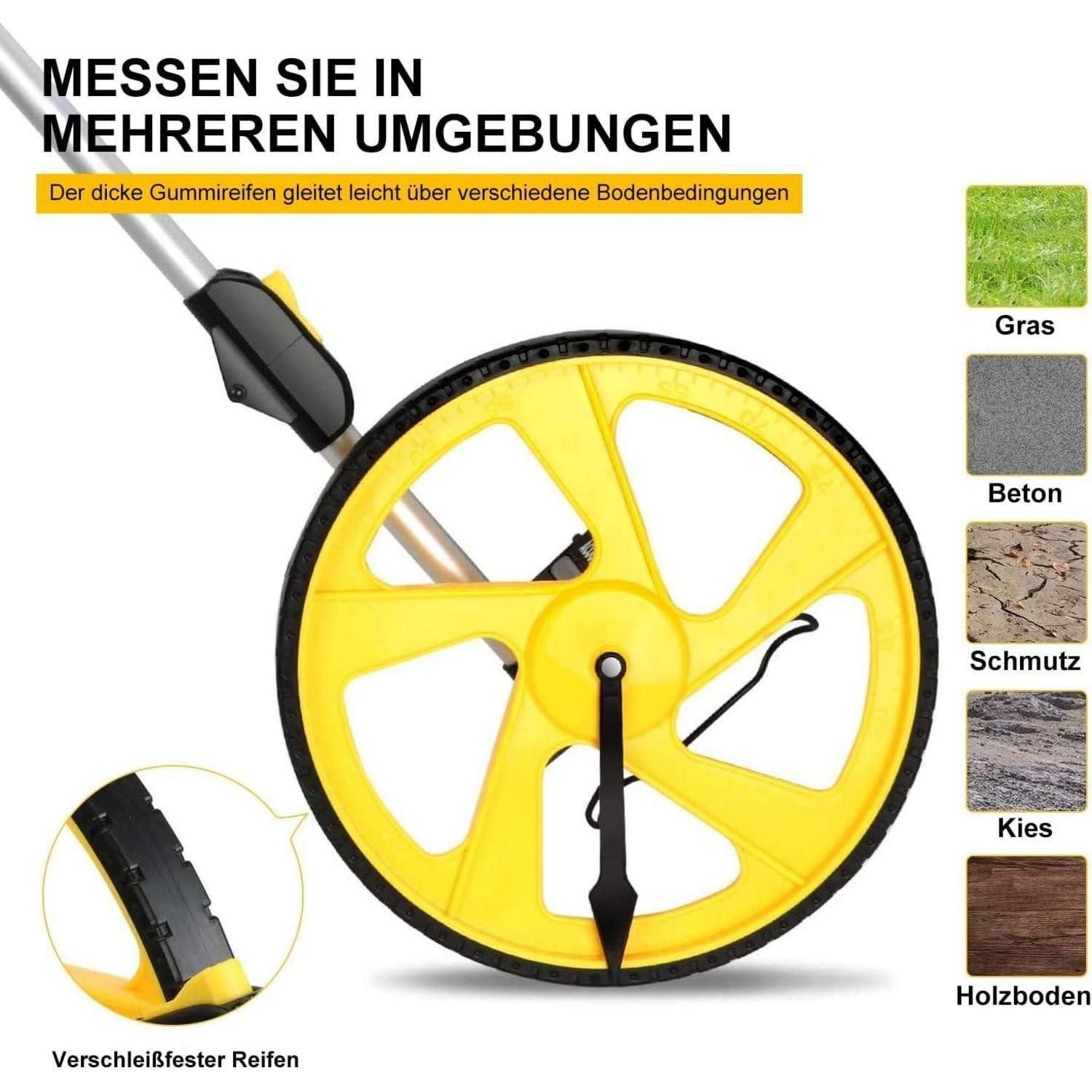 LuxusKollektion Rollbandmaß Faltbares Messrad 100m Tragetasche Metrisch precise robust – Bild 5 von 5
