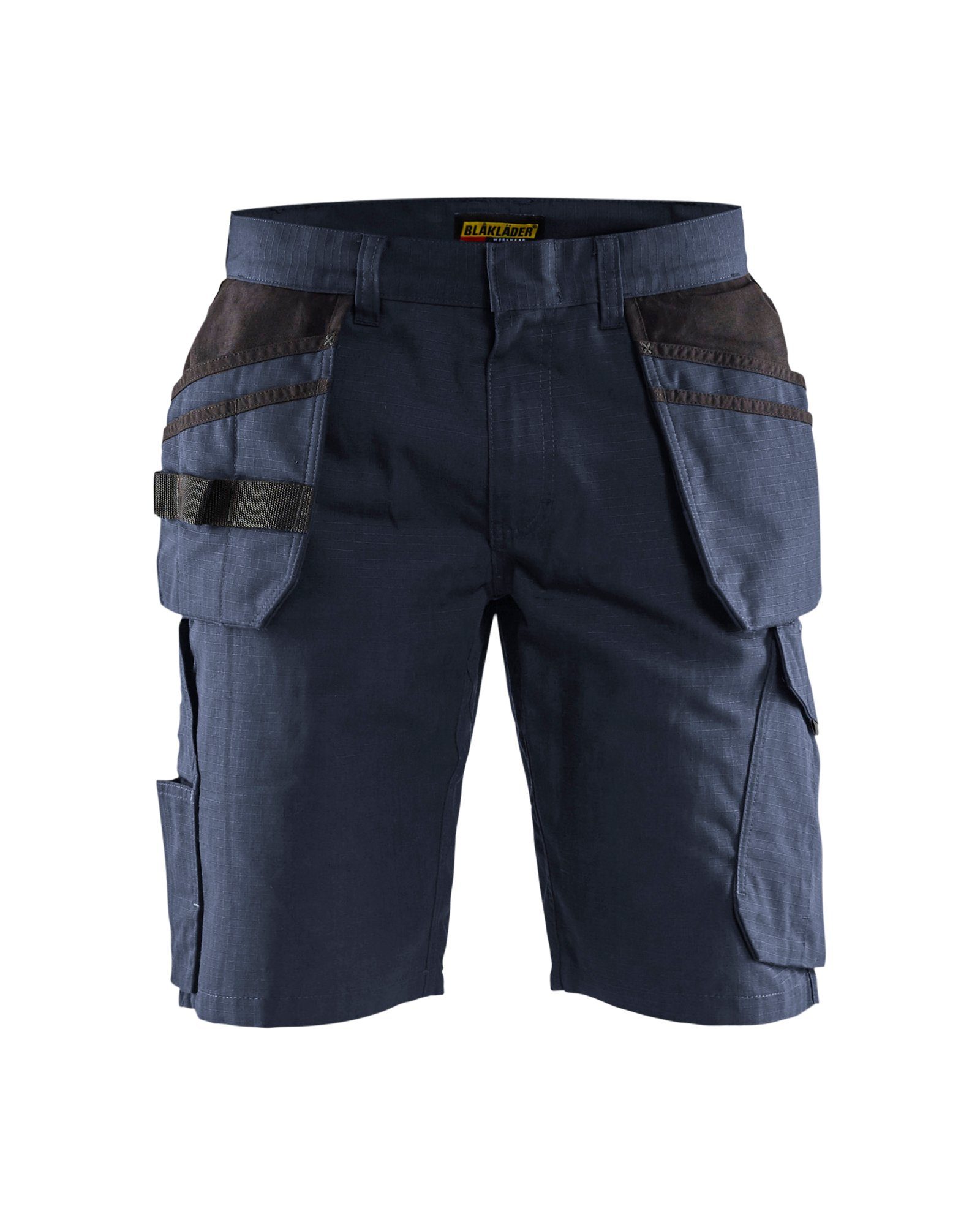 BLÅKLADER (1-tlg) marineblau/schwarz mit dunkel Shorts Nageltaschen Service Arbeitsshorts