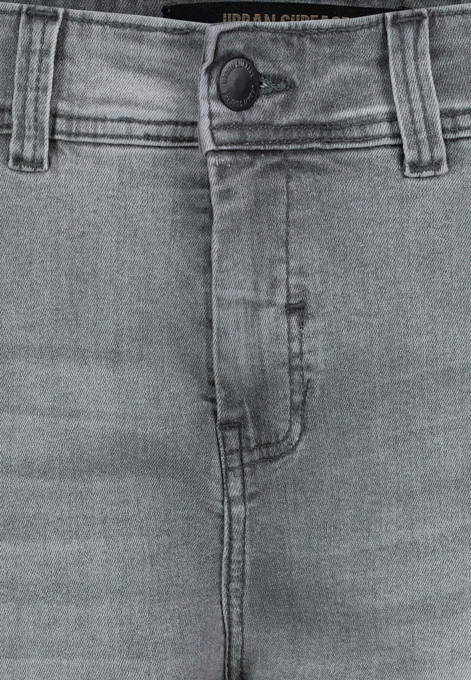 Urban Surface Jeansshorts Cargo mit Gürtel und Design Taschen Denim Bermuda Shorts
