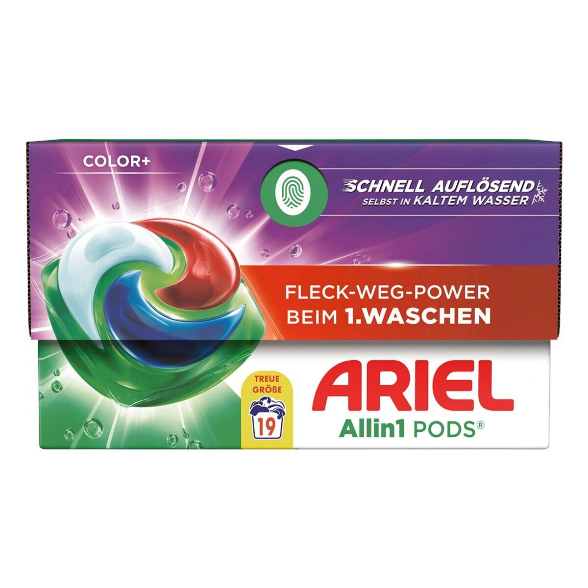 ARIEL All-in-1 Color+ Colorwaschmittel (19 WL, 19 Pods)