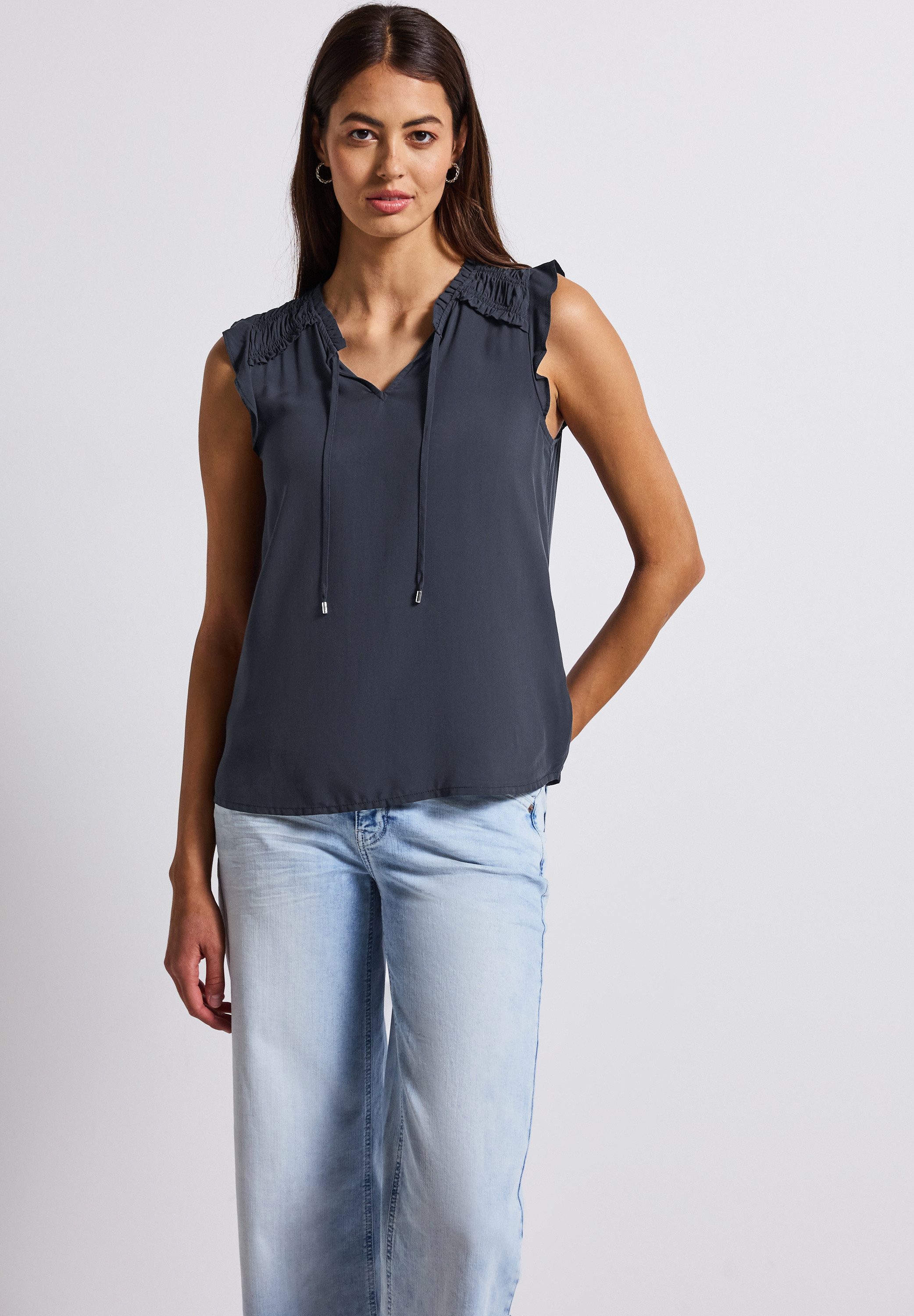 STREET ONE Blusentop aus softer Viskose