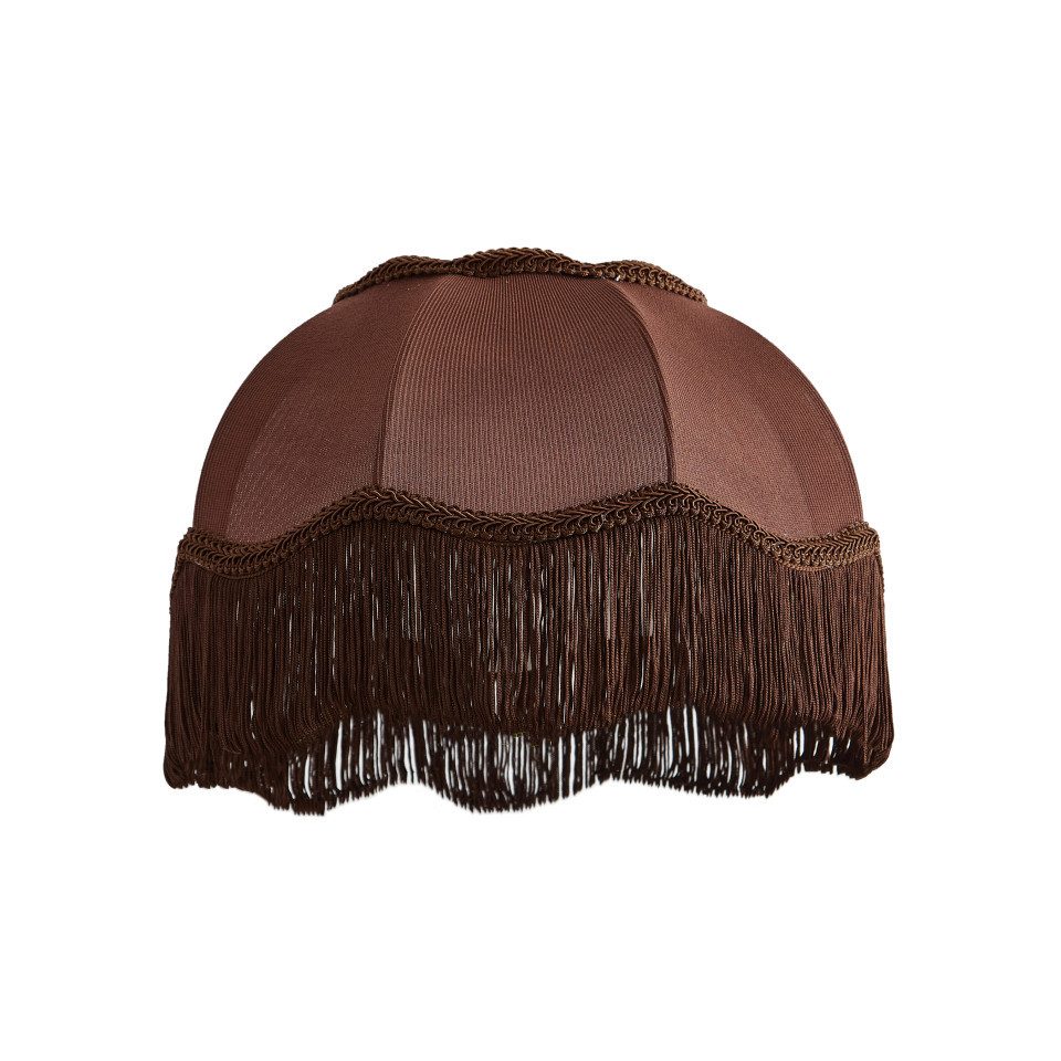 Qazqa Lampenschirm Heritage, QAZQA Lampenschirm, Braun, Textil, Retro