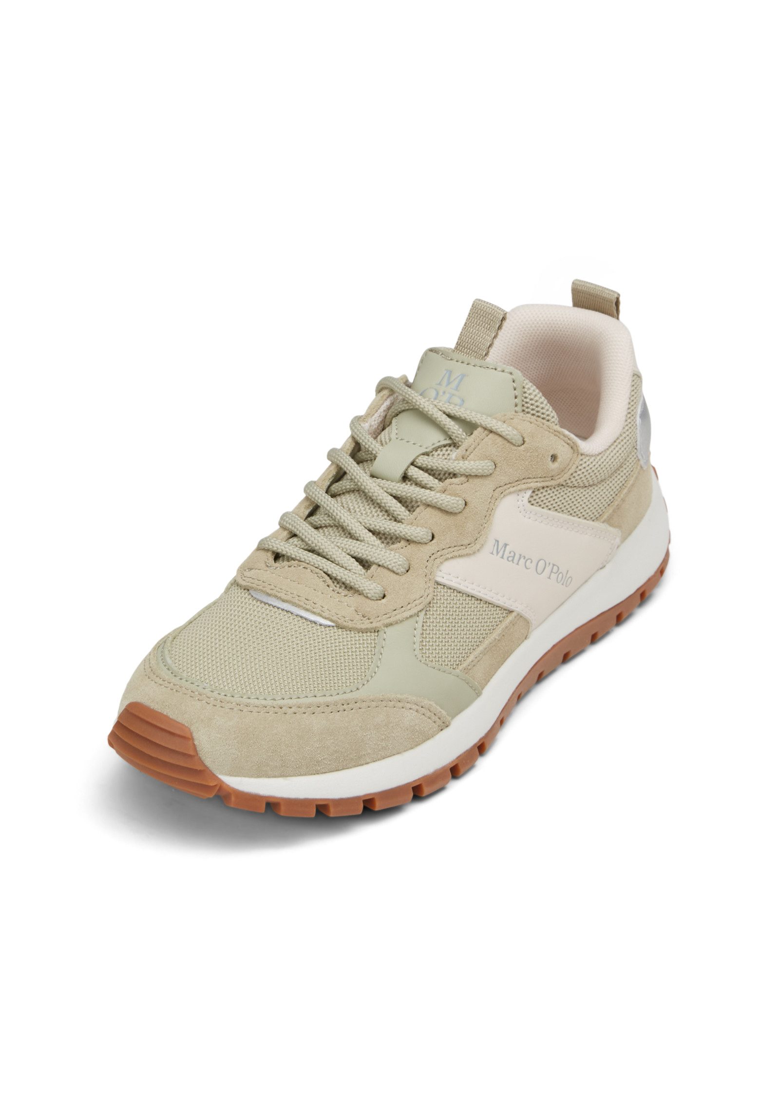 Marc O'Polo aus edlem Rindleder und Mesh-Einsatz Sneaker