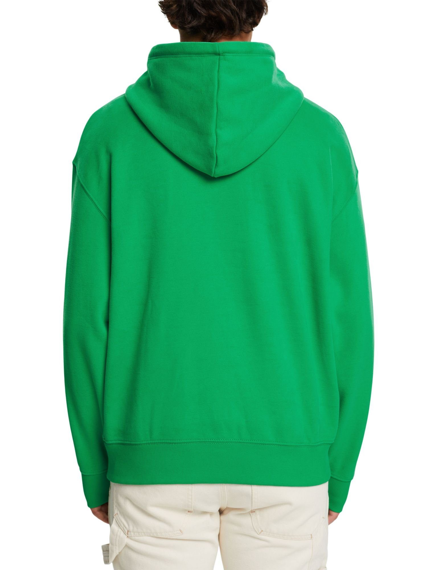 aus (1-tlg) Esprit Logo-Hoodie GREEN Baumwollmix Sweatshirt