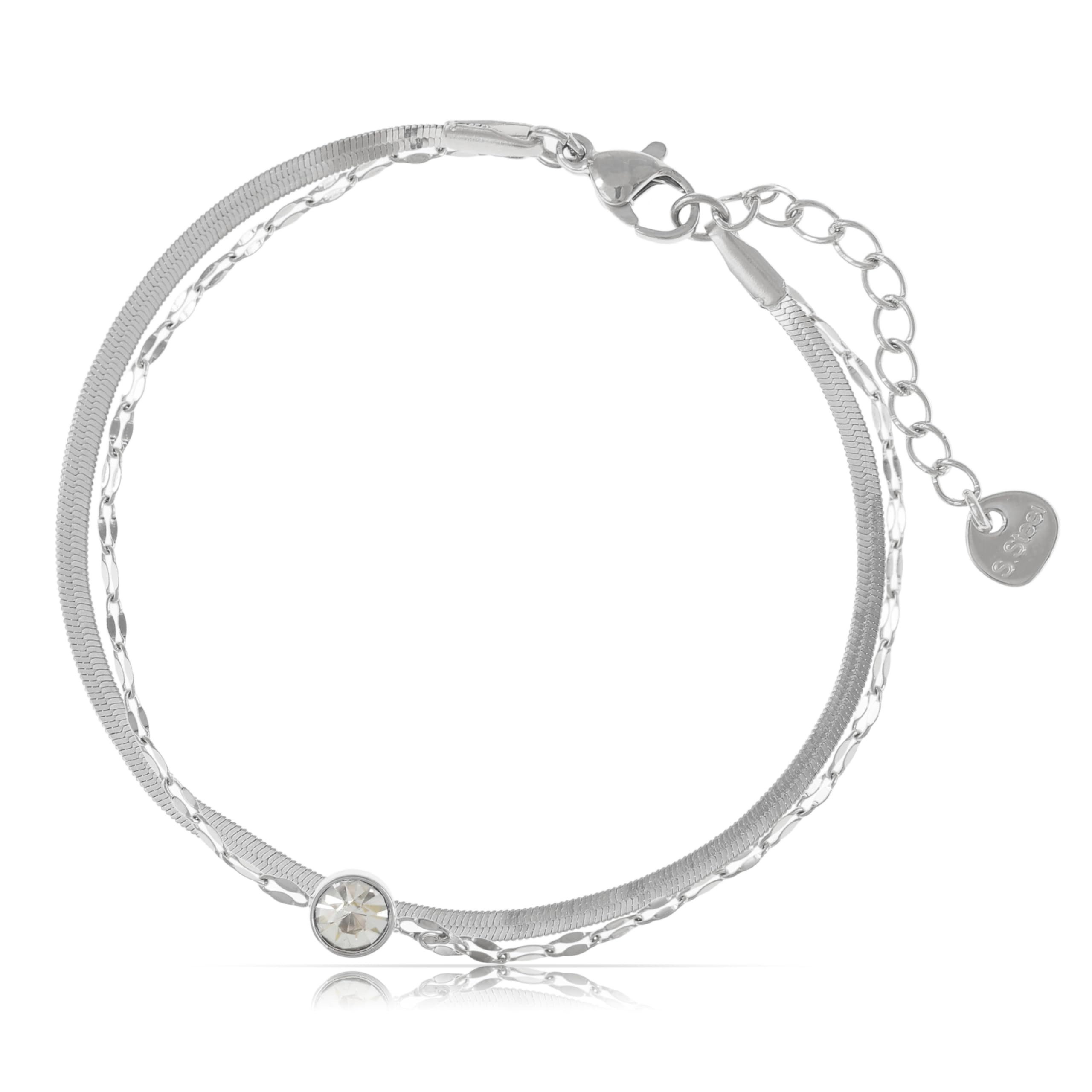 Made by Nami Edelstahlarmband Zweireihig in günstig online kaufen