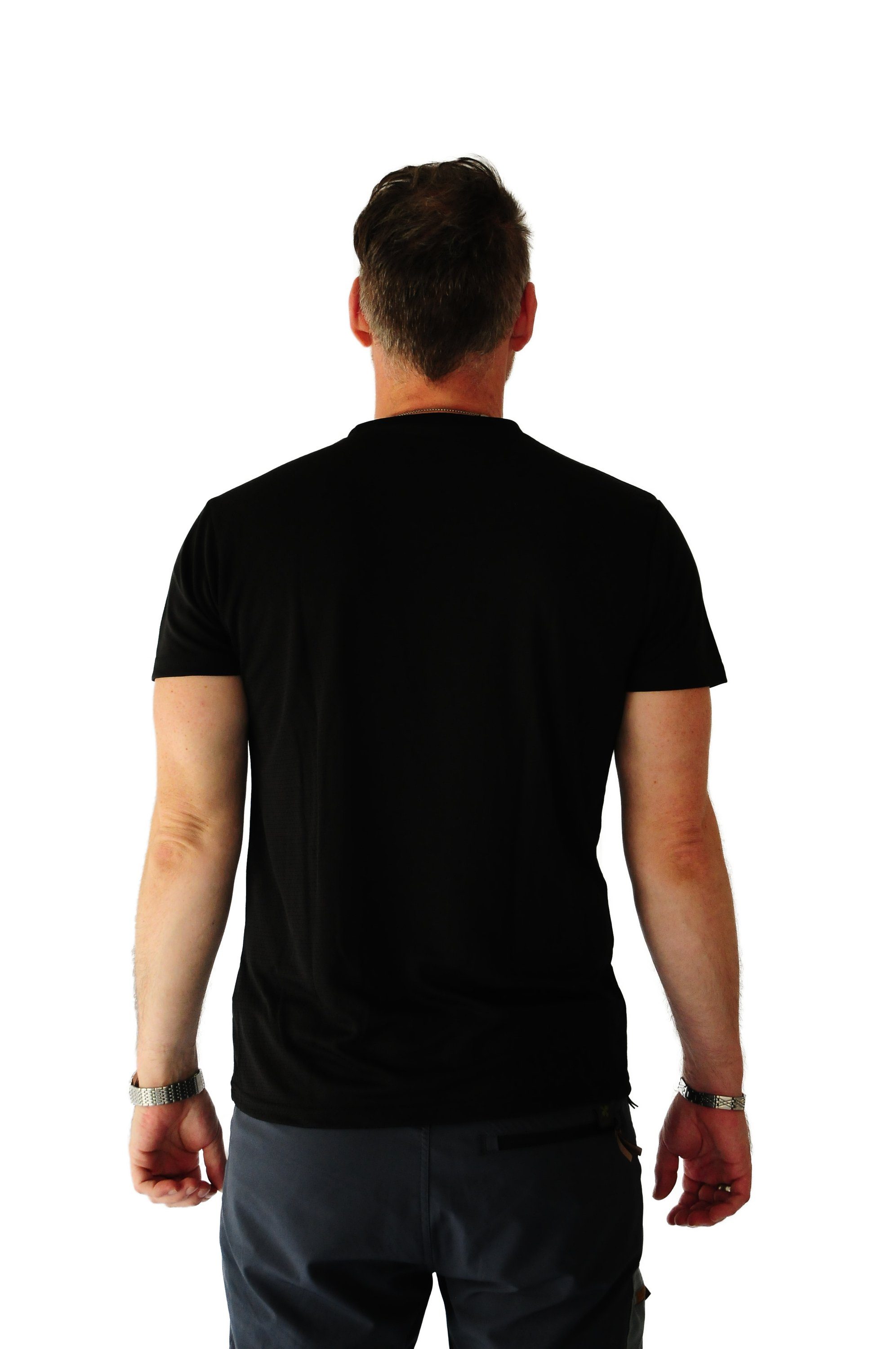 Joluvi Herren, T-Shirt Black schnelltrocknend für Duplex