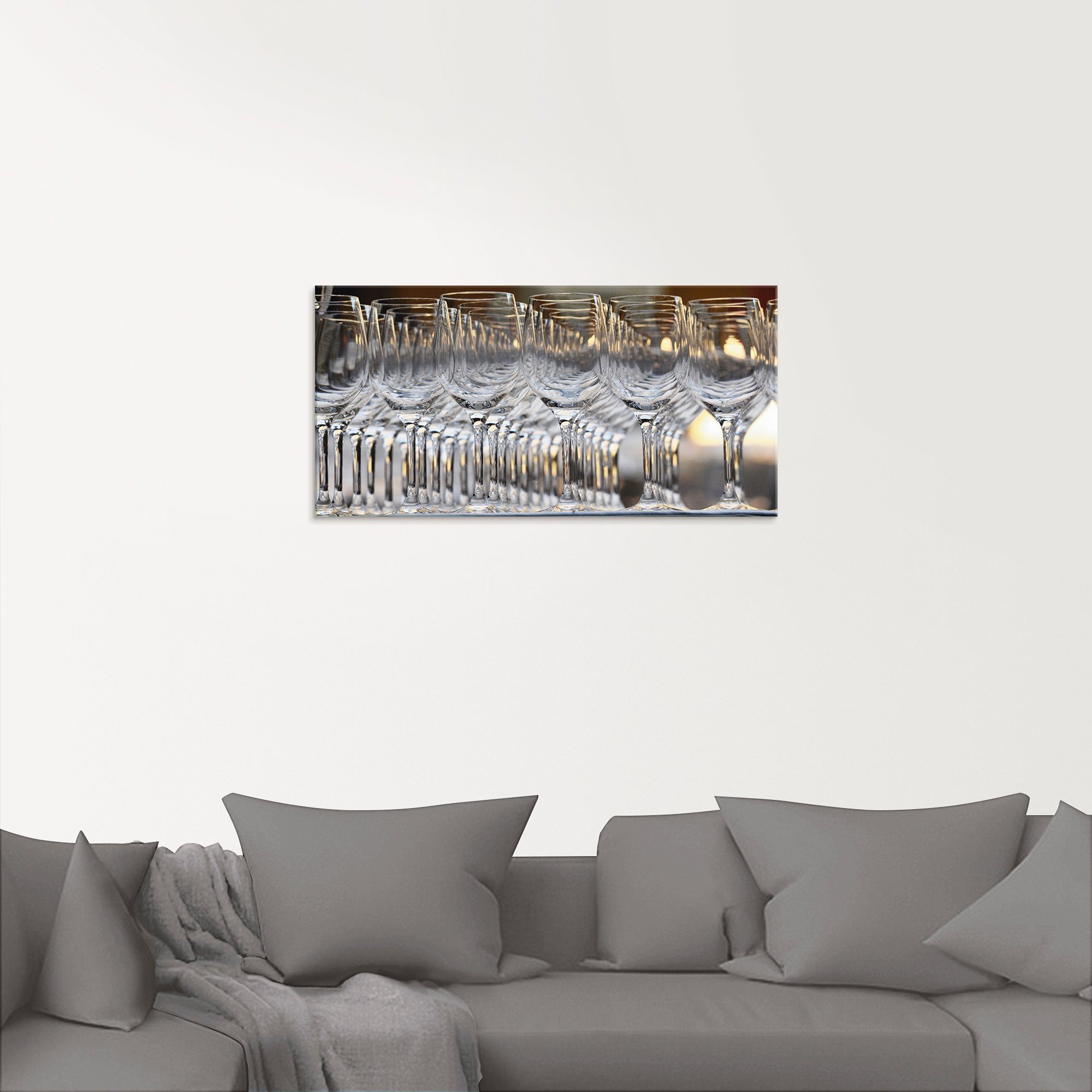 Artland Glasbild »Weingläser«, Geschirr & Besteck (1 Stück)-HomeTrends