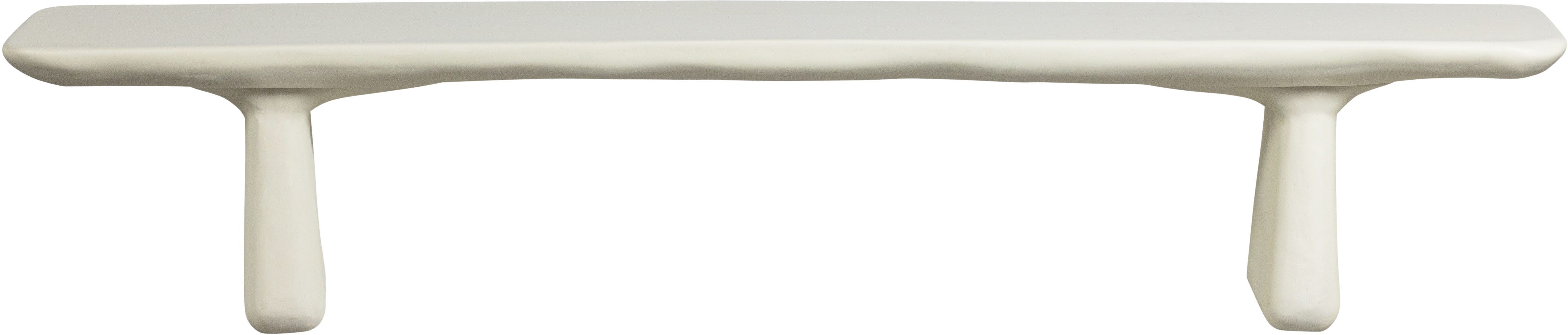 WOOOD Sitzbank Loggia Fiber Reinforced Polymer organische Form H 45 x B 227 x T 40 cm, Tragkraft 350 kg, extrembelastbares material, für innen und außen