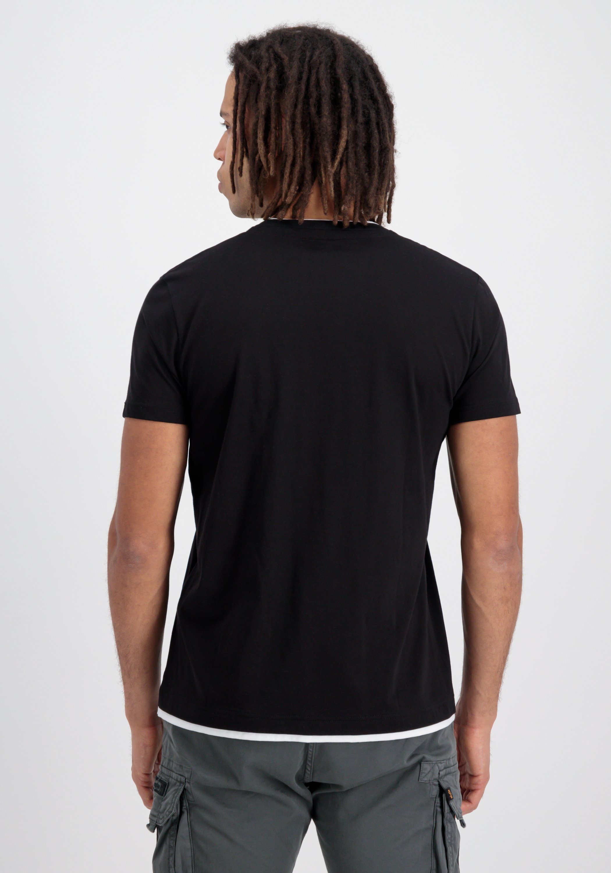 T T-Shirts Alpha - black Alpha Layer Industries T-Shirt Double Men Industries