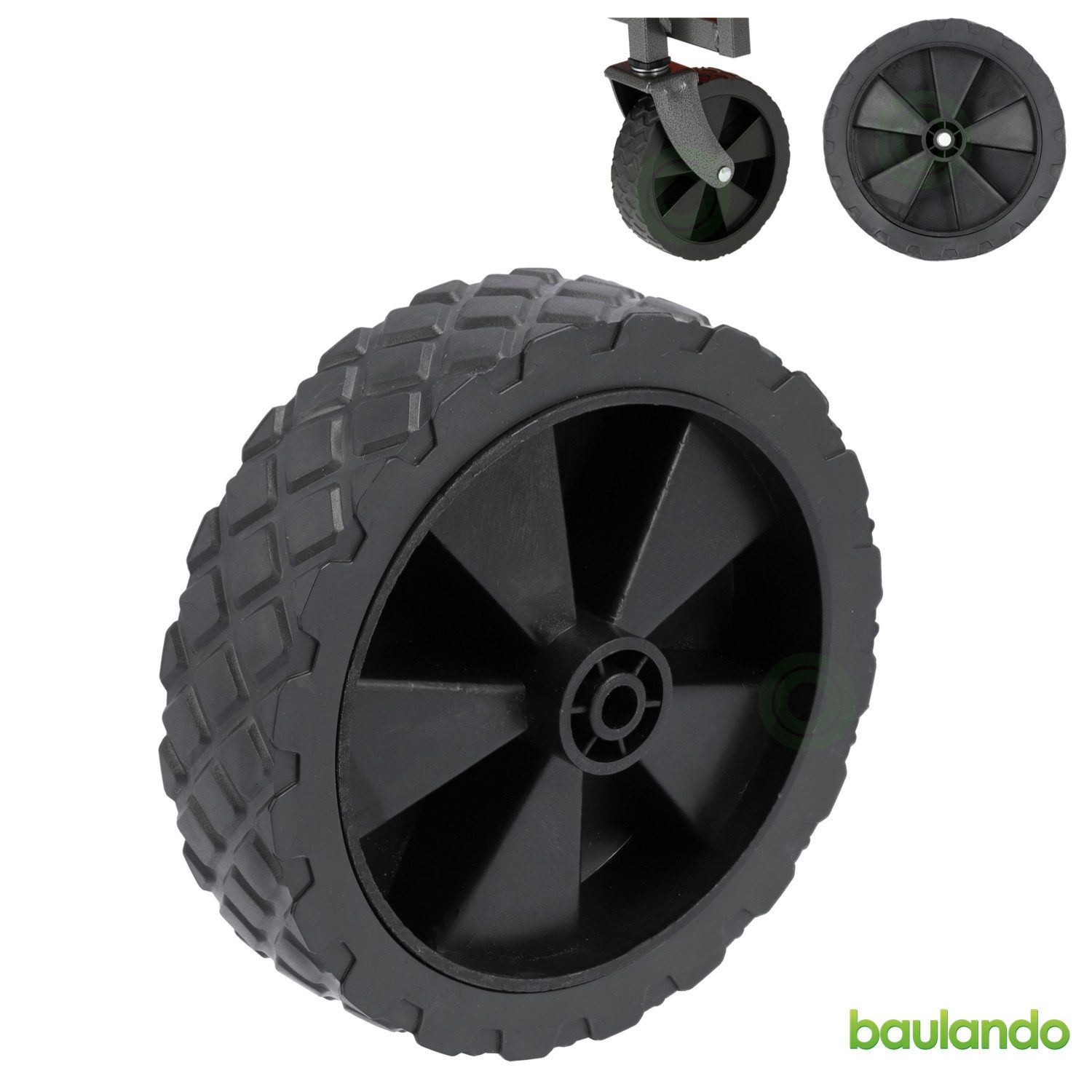 TRIZERATOP Ersatzrad Ersatzrad für Bollerwagen, Gartenwagen, 11x2,7 cm, Transportkarre, wie Beschrieben