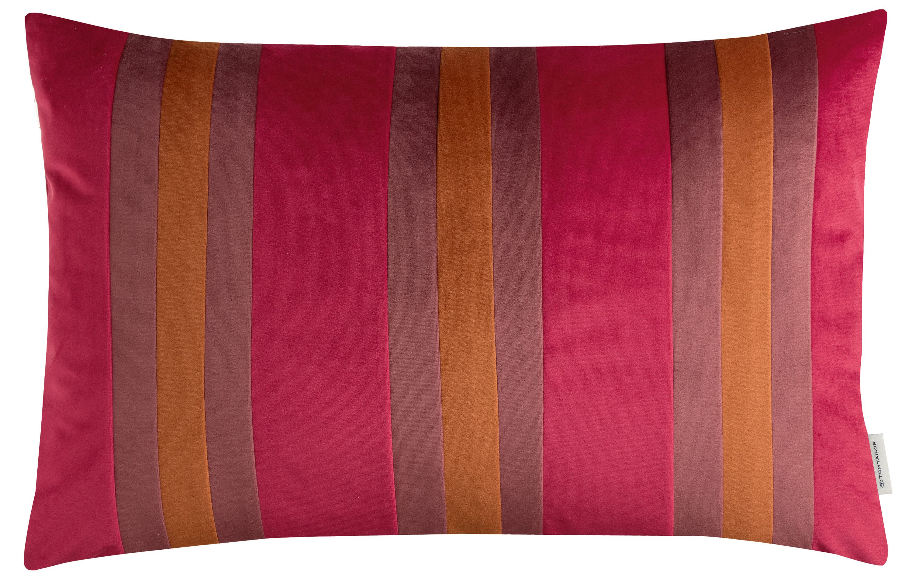 TOM TAILOR HOME Dekokissen Velvet Stripe, aus weichem Velvet