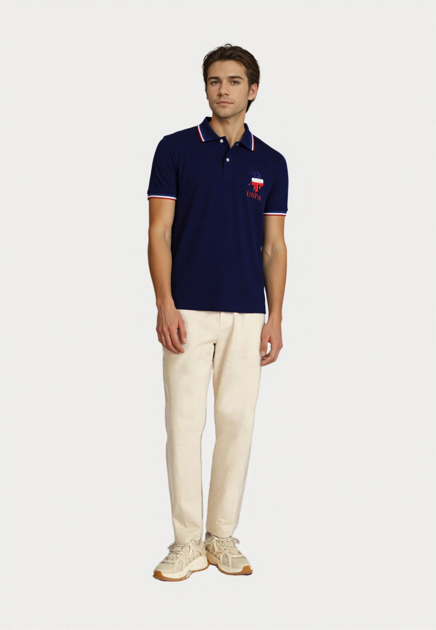 U.S. Polo Assn. Poloshirt Poloshirt Tricolour Shortsleeve (1-tlg., 1) günstig online kaufen