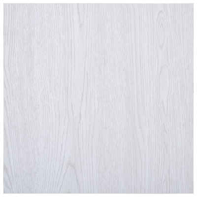 Teppichboden PVC-Fliesen Selbstklebend 5,11 m² Weiß, vidaXL
