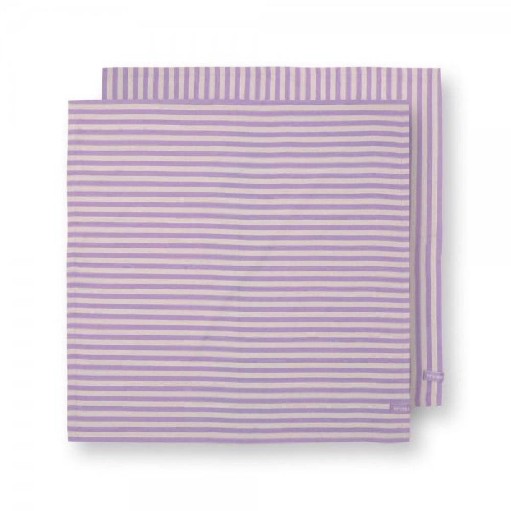 PiP Studio Geschirrtuch Geschirrtücher-Set Stripes Lila günstig online kaufen