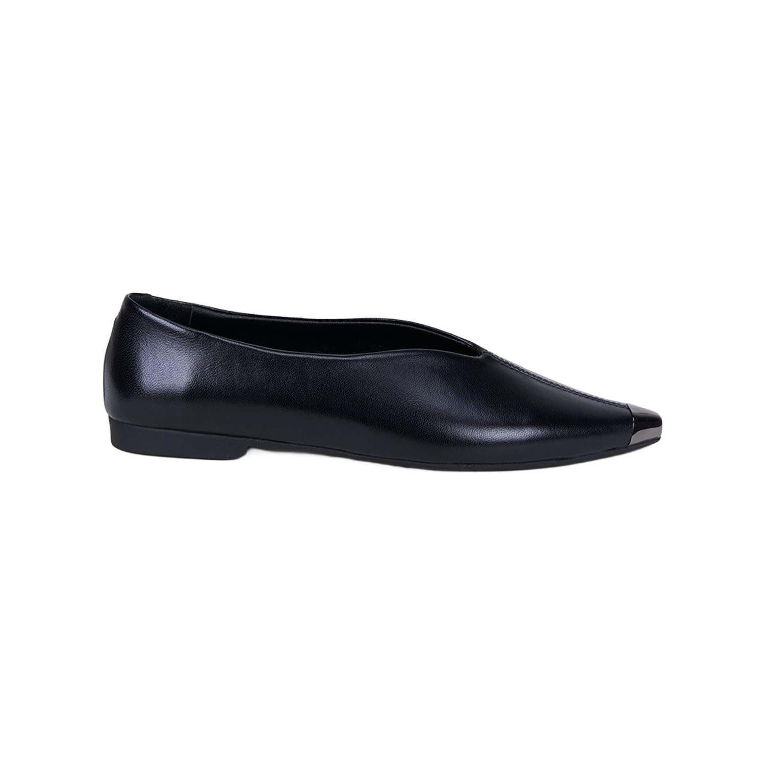 Desa DESA Damen-Ballerinas aus Leder mit spitzer Zehenpartie Ballettschuh