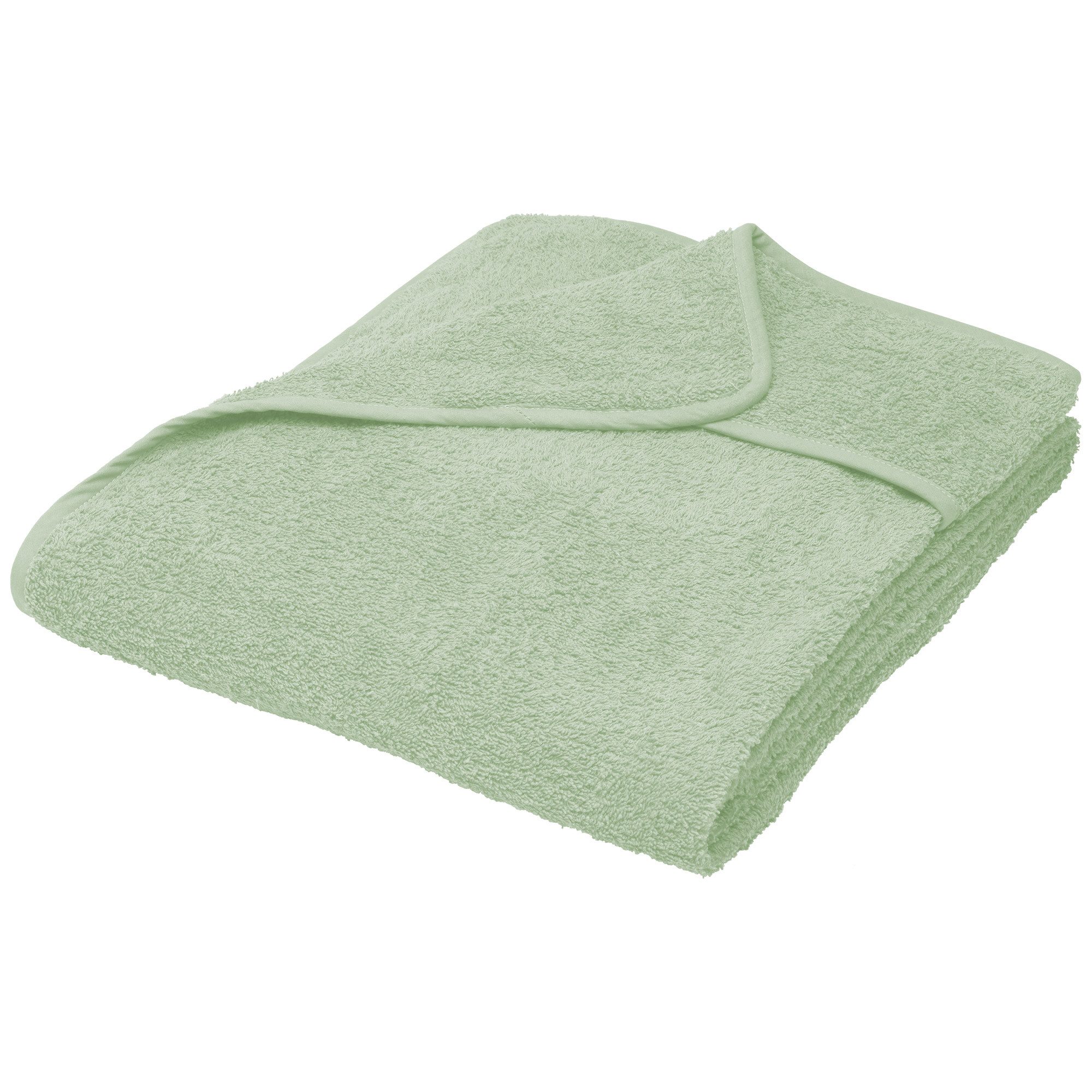 Beautissu Handtuch XL Frottee Handtuch für Sonnenliege Marbella, 70x200cm, Hellgrün, Premium Auflage Gartenliege Handtuch Strandtuch – 100% Baumwolle