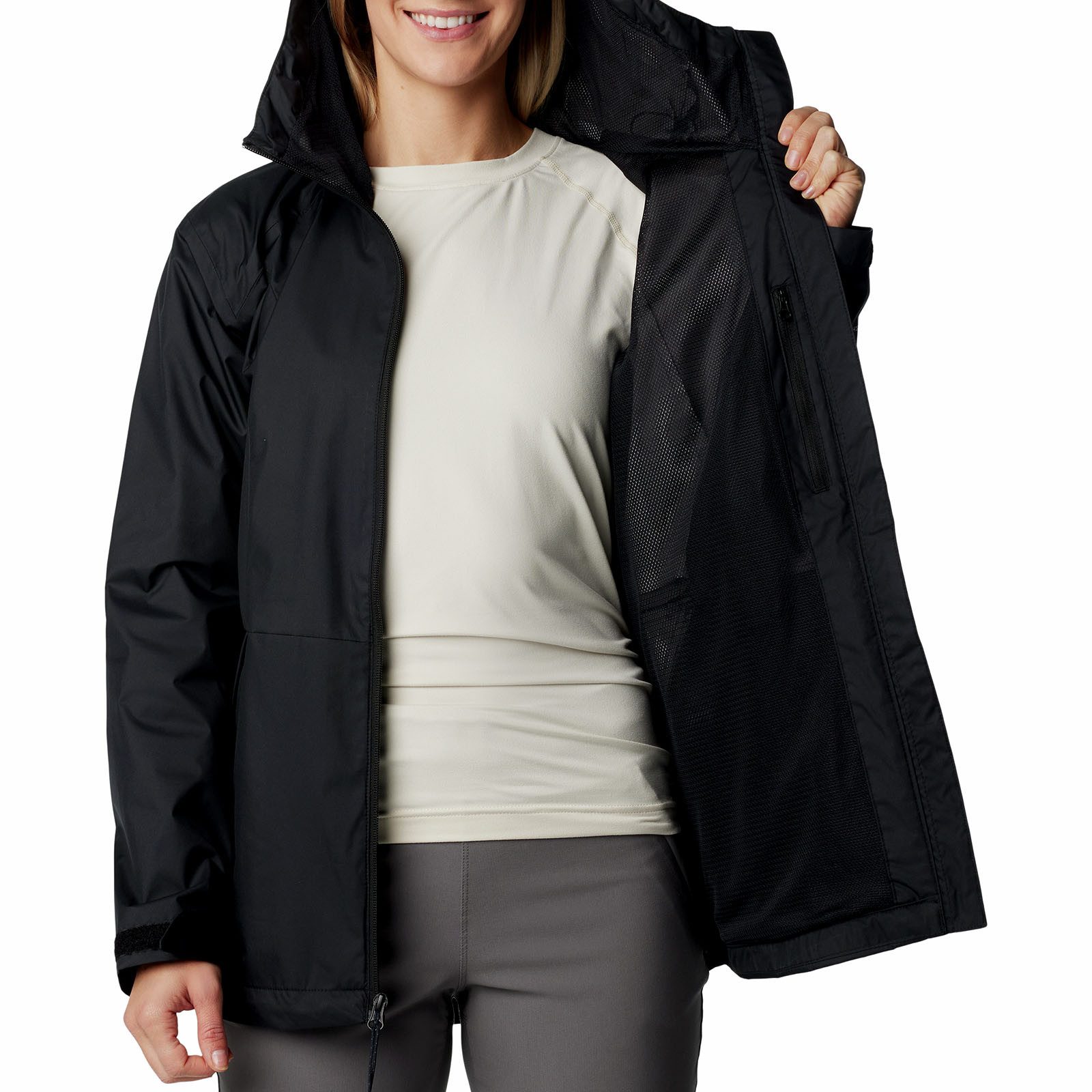 Columbia Regenjacke Regenjacke Inner Limits™ III mit Markenlogo auf linker Brust