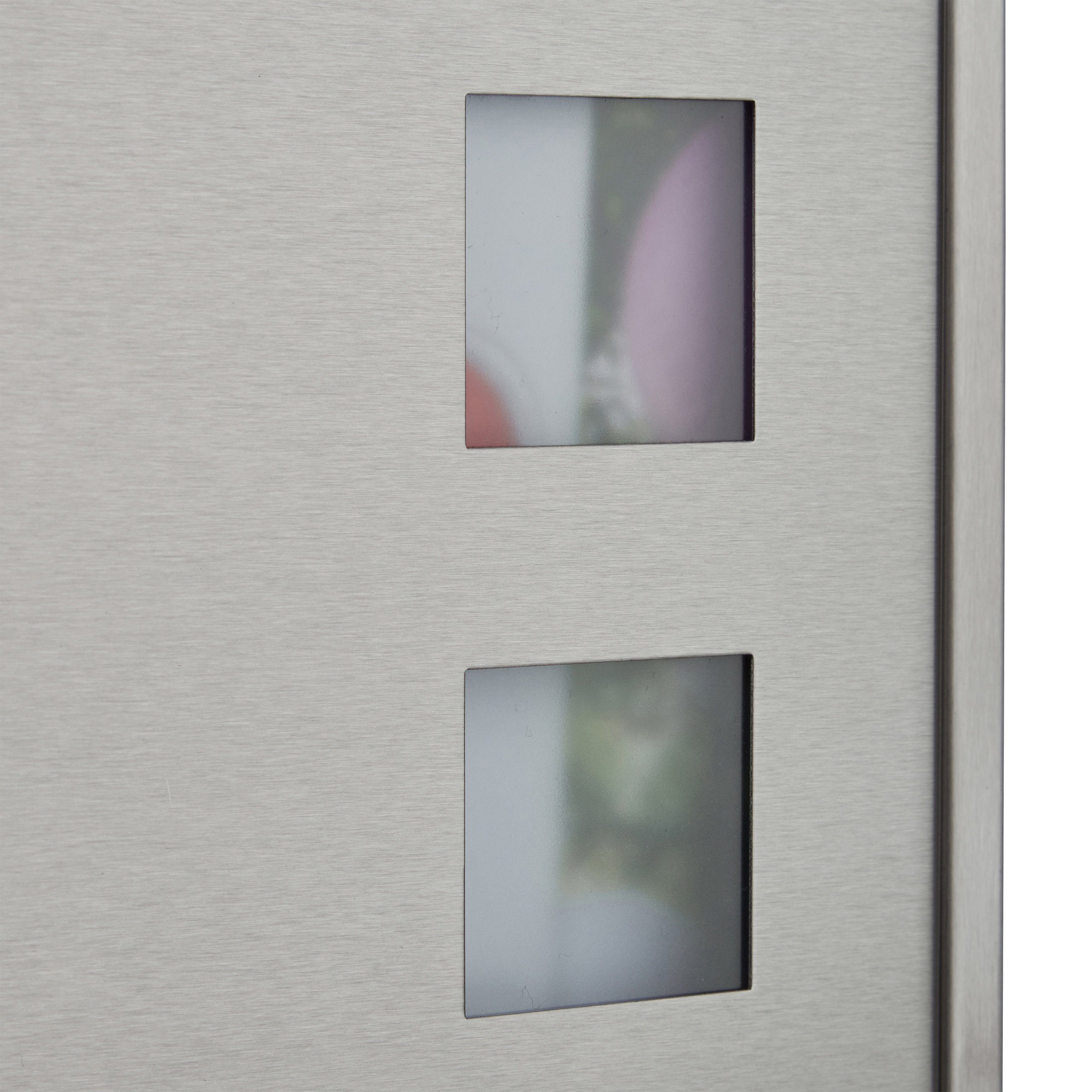 relaxdays Briefkasten Edelstahl