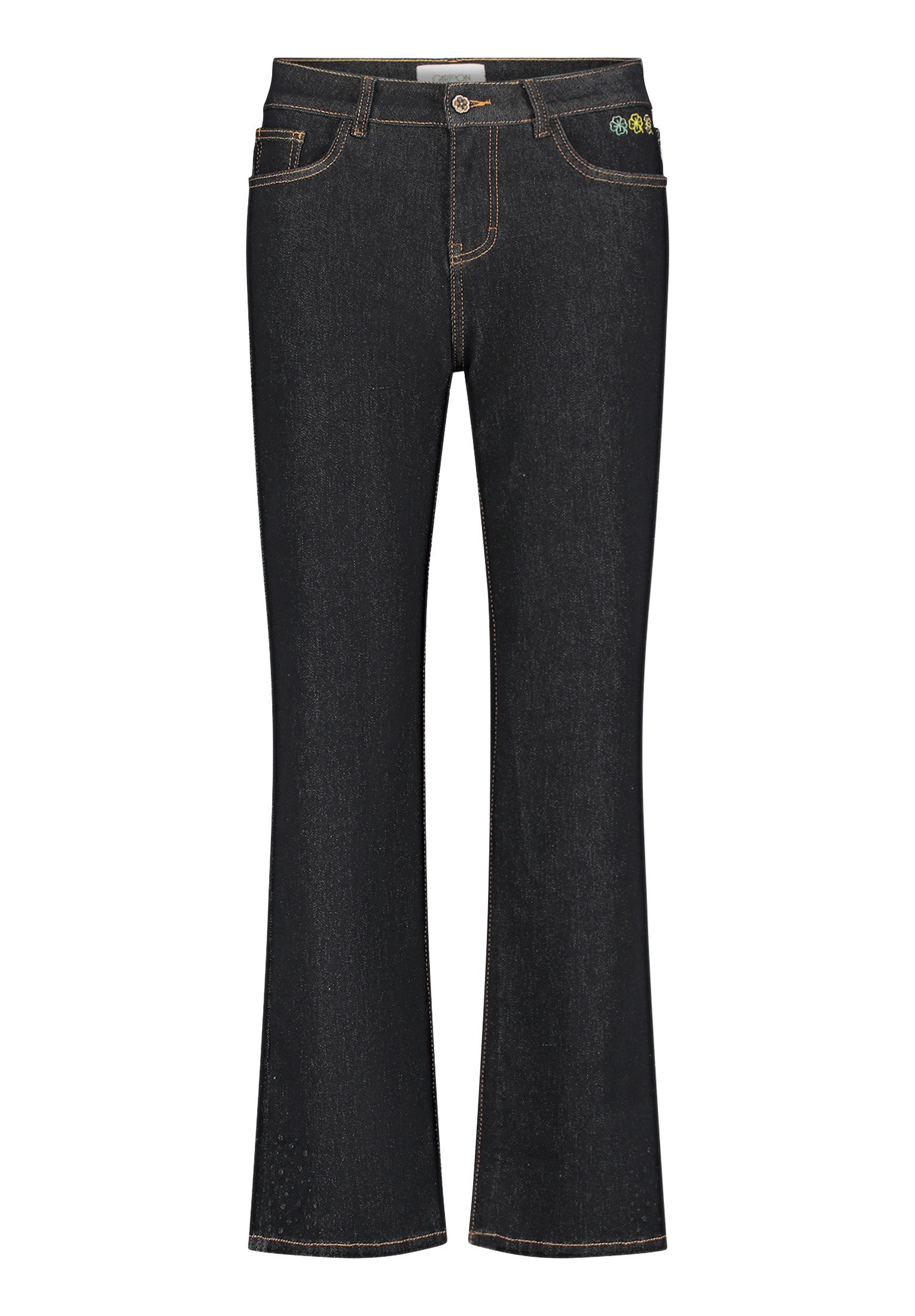 Cartoon Stretch-Jeans Damen mit Strass