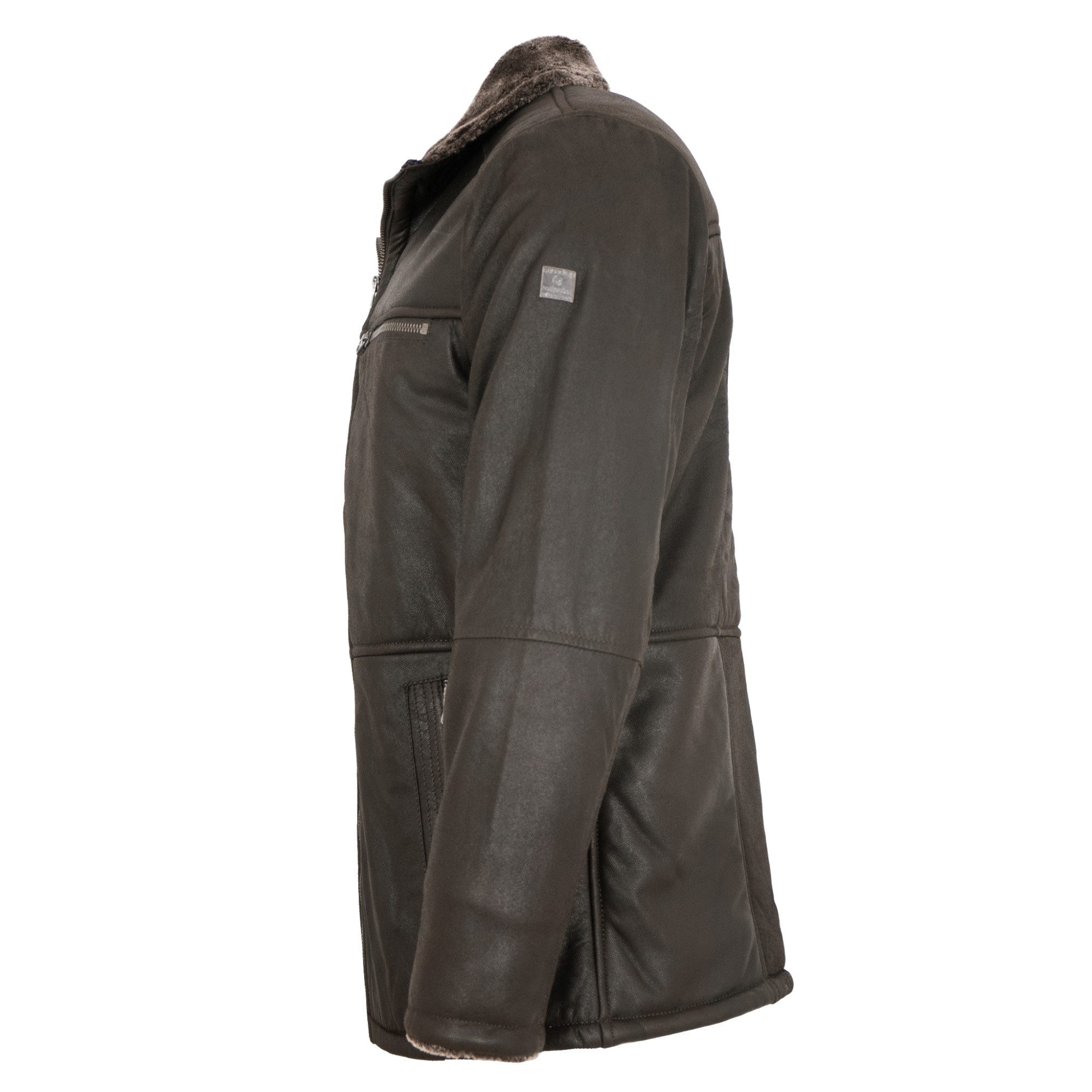 Redpoint Lederjacke Piedro Redpoint - Herren Lederjacke Lammleder Kunstfell günstig online kaufen