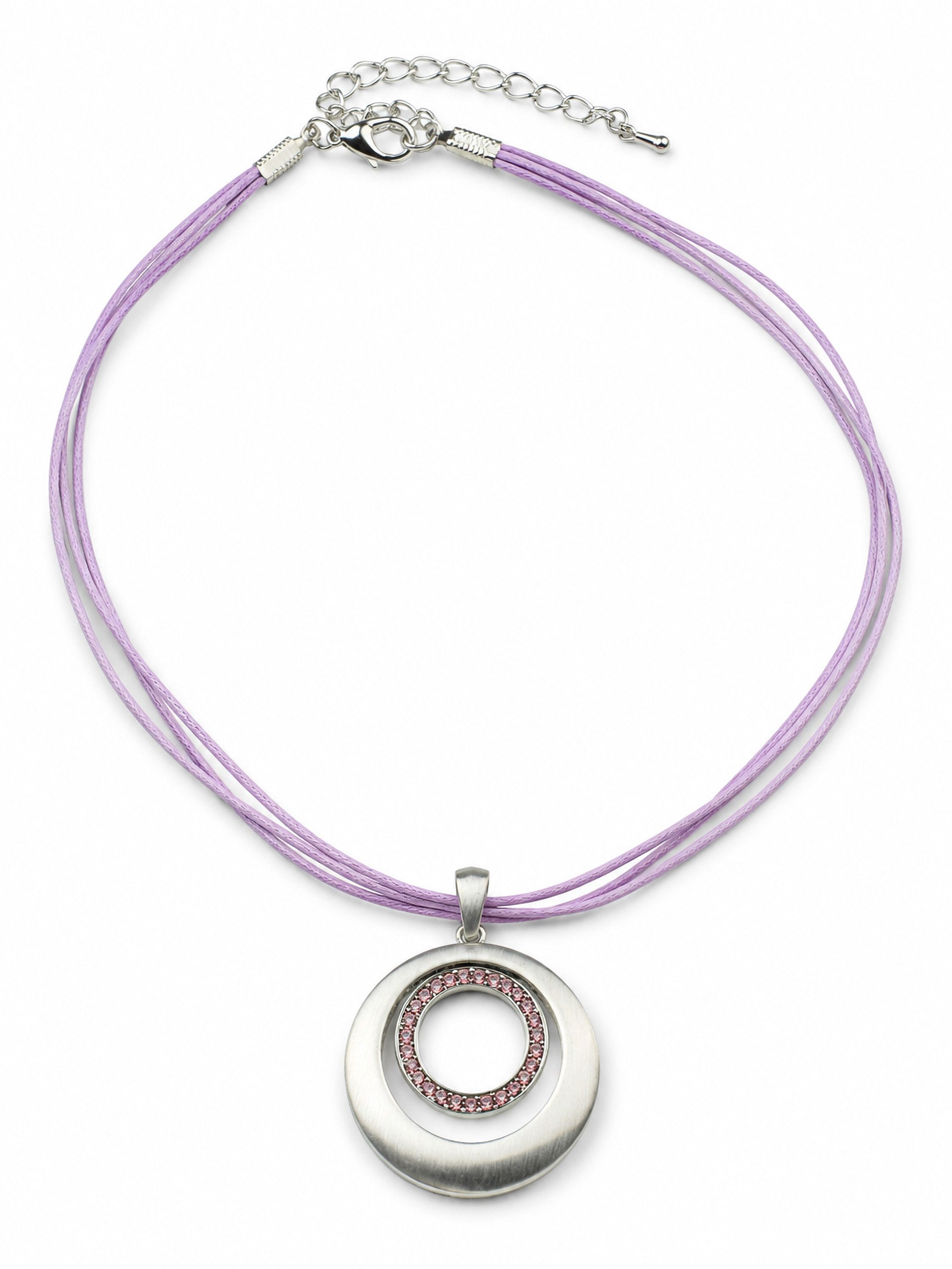 COLLEZIONE ALESSANDRO Kette mit Anhänger Chania, mit kleinen Glassteinen